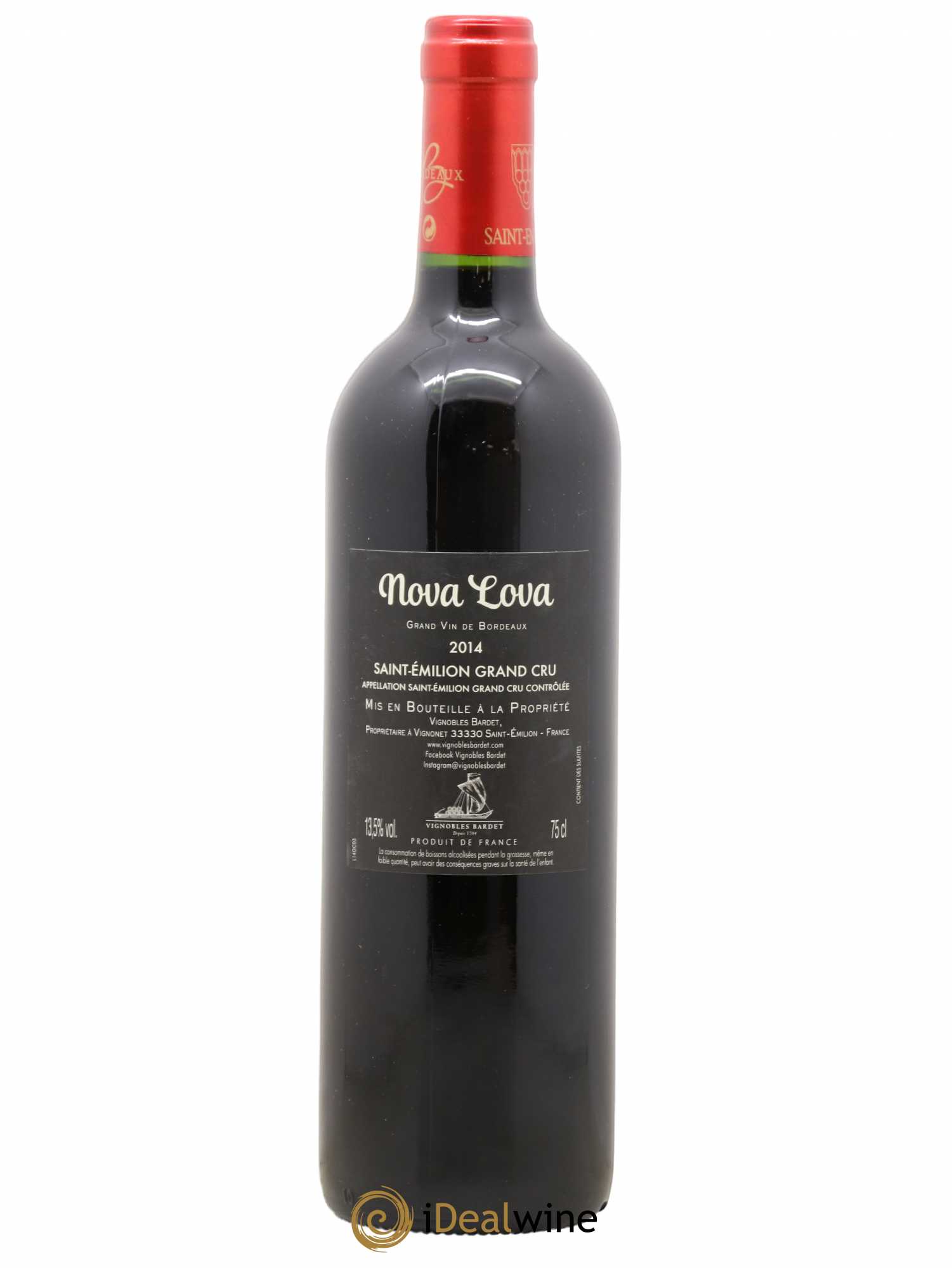 Saint-Émilion Vignobles Bardet Nova Lova 2014 - Posten von 1 Flasche - 1