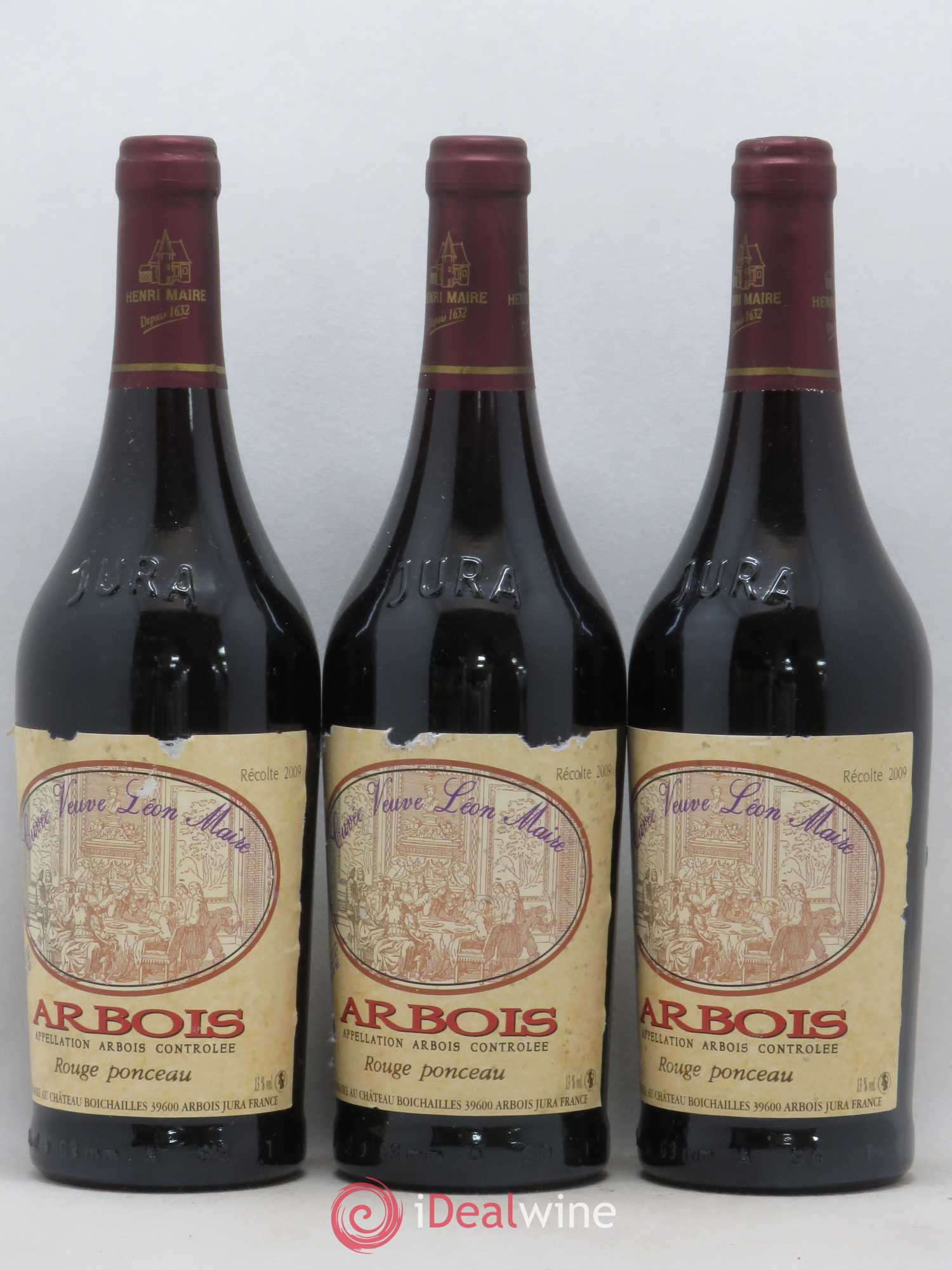 Arbois Cuvée Veuve Léon Maire Henri Maire (sans prix de réserve) 2009 - Posten von 3 Flaschen - 0