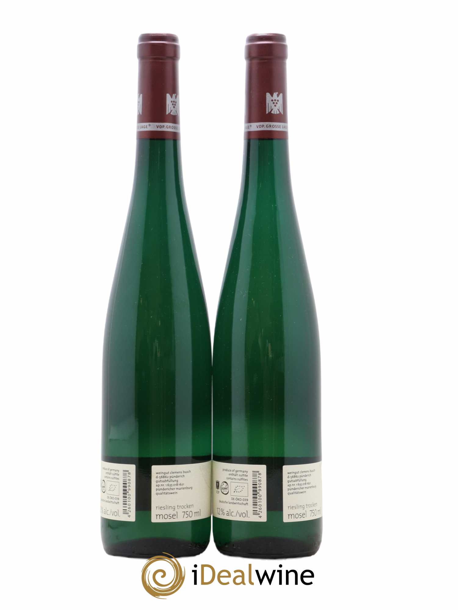 Allemagne Mosel-Saar Clemens Busch Marienburg Riesling GG Rothenpfad 2020 - Lot de 2 bouteilles - 1