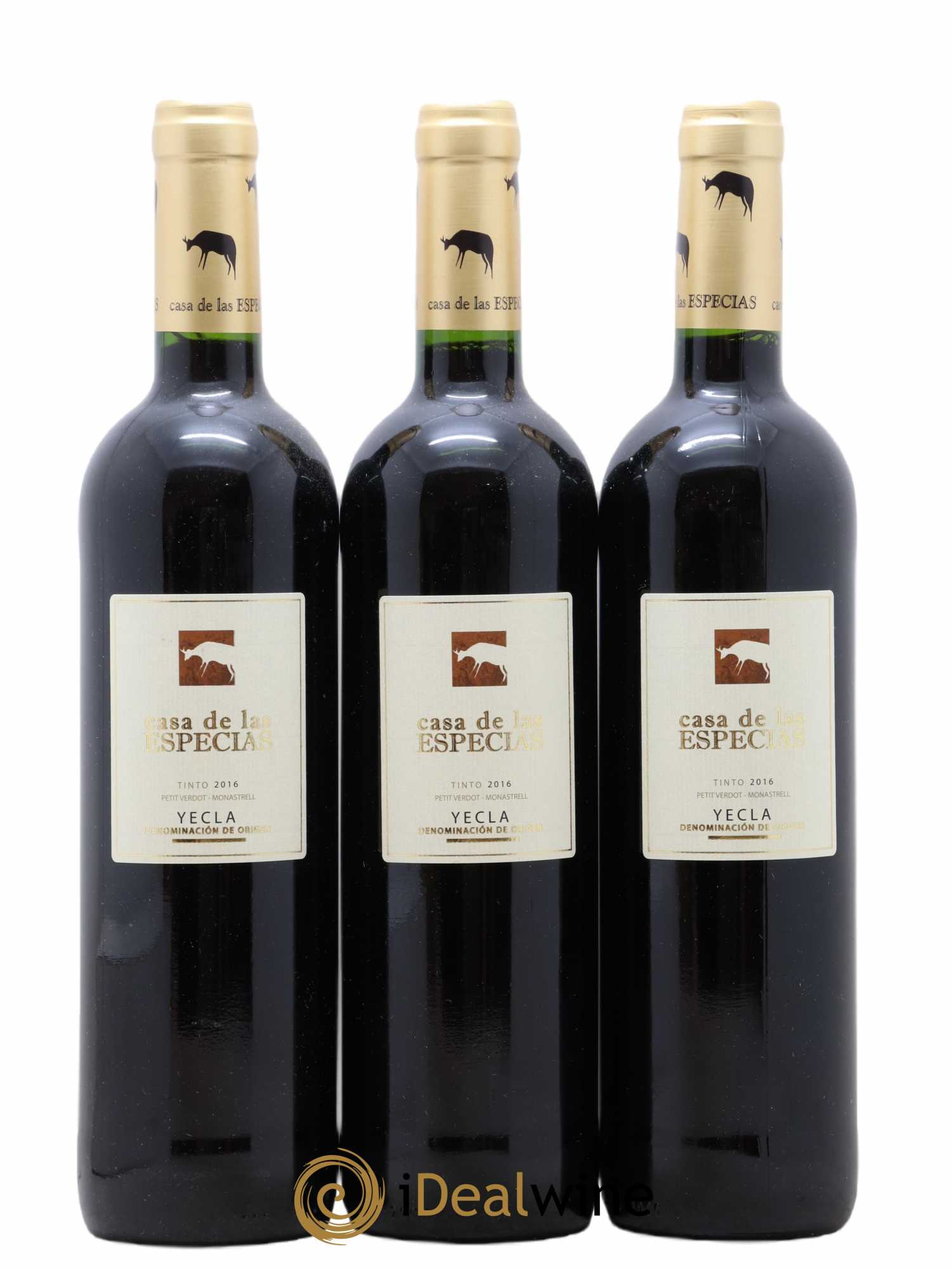 Yecla Casa De Las Especias Petit Verdot Monastrell (sans prix de réserve) 2016 - Posten von 3 Flaschen - 0