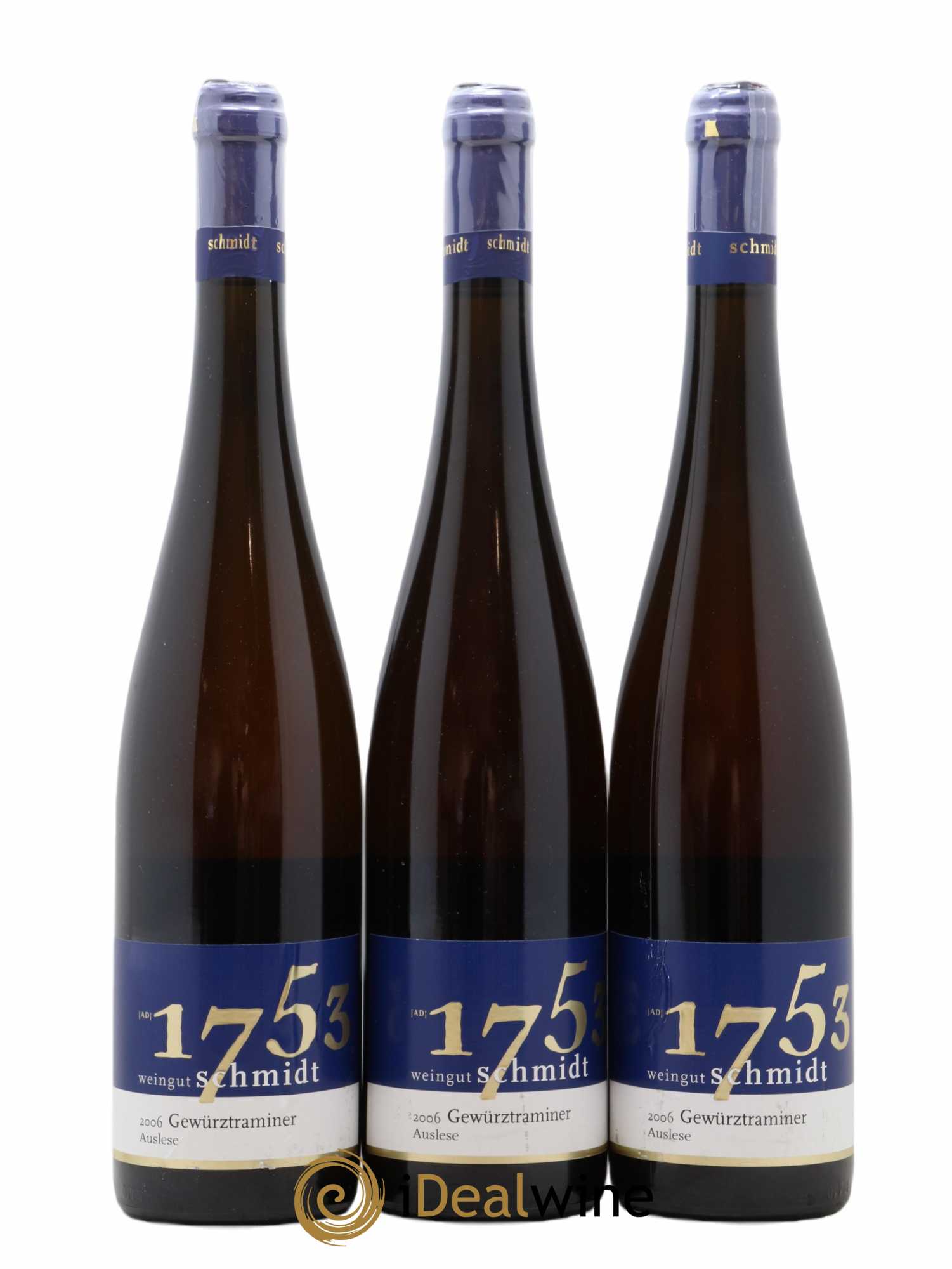 Allemagne Nahe Weingut Schmidt Auslese Gewurztraminer 2006 - Posten von 3 Flaschen - 0