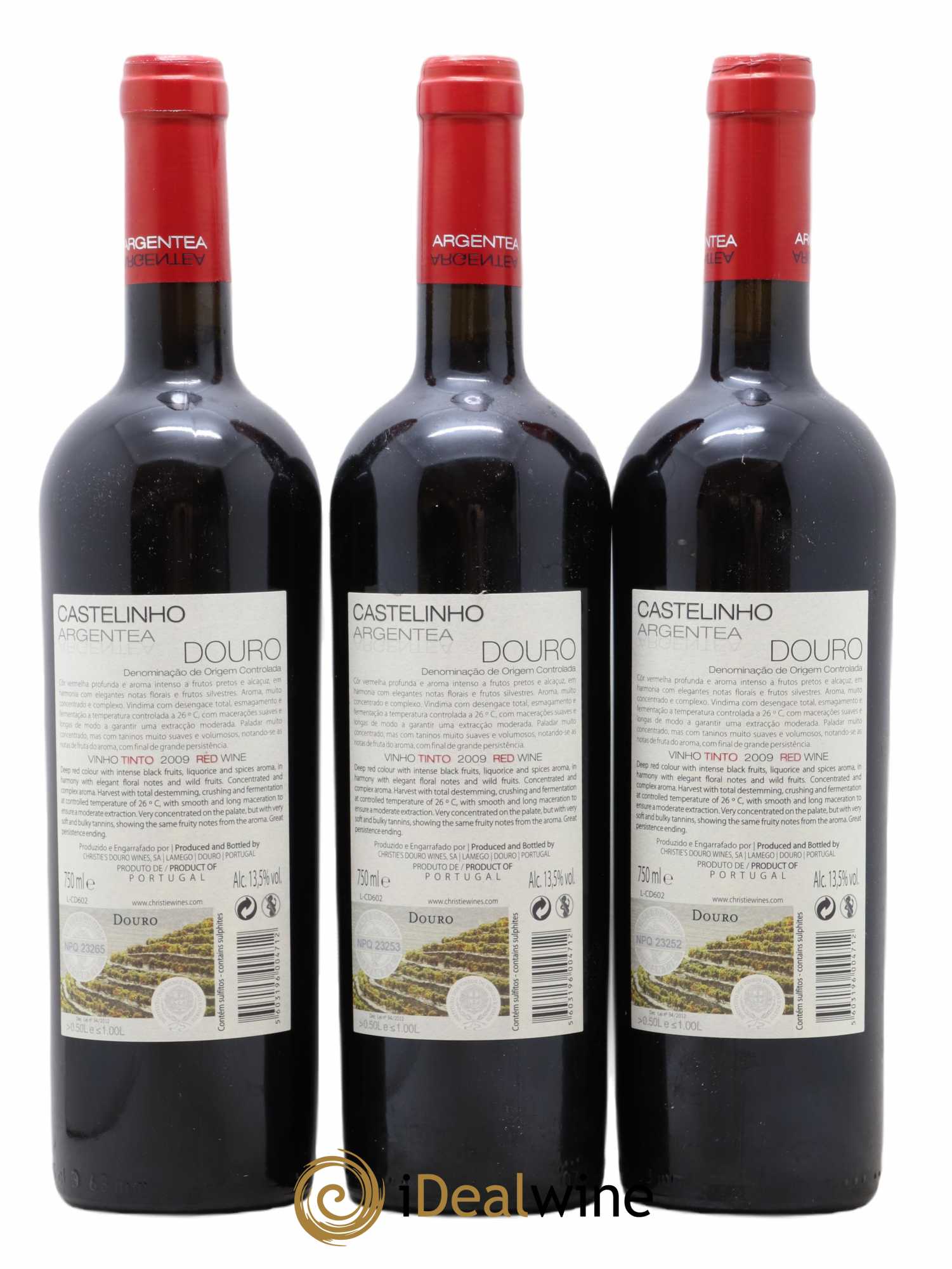 Douro Castelhino Argentea 2009 - Lot of 3 bottles - 1