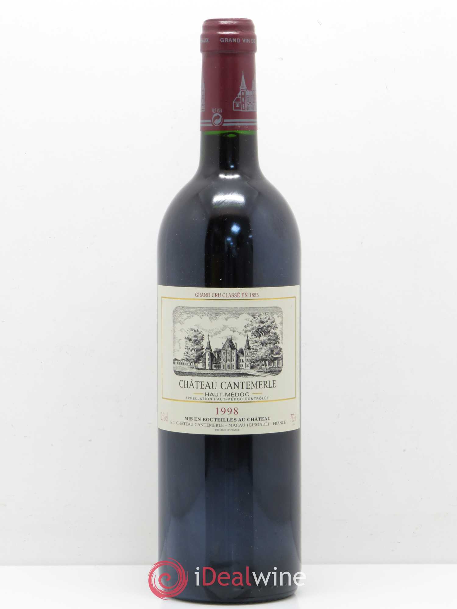 Château Cantemerle 5ème Grand Cru Classé 1998 - Lot de 1 bouteille - 0