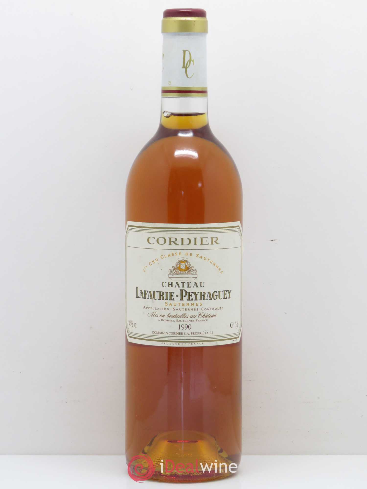 Château Lafaurie-Peyraguey 1er Grand Cru Classé 1990 - Lotto di 1 bottiglia - 0