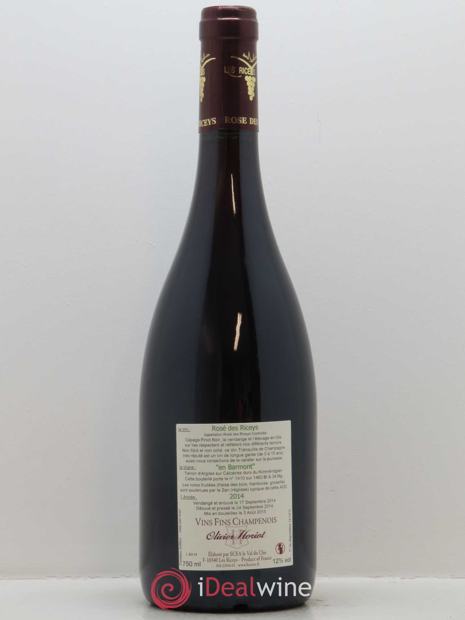 En Barmont Olivier Horiot 2014 - Lot de 1 bouteille - 1