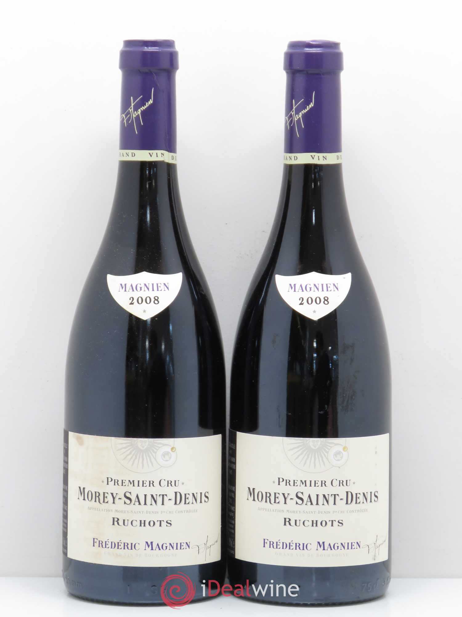 Morey Saint-Denis 1er Cru Ruchots Frederic Magnien 2008 - Lotto di 2 bottiglie - 0