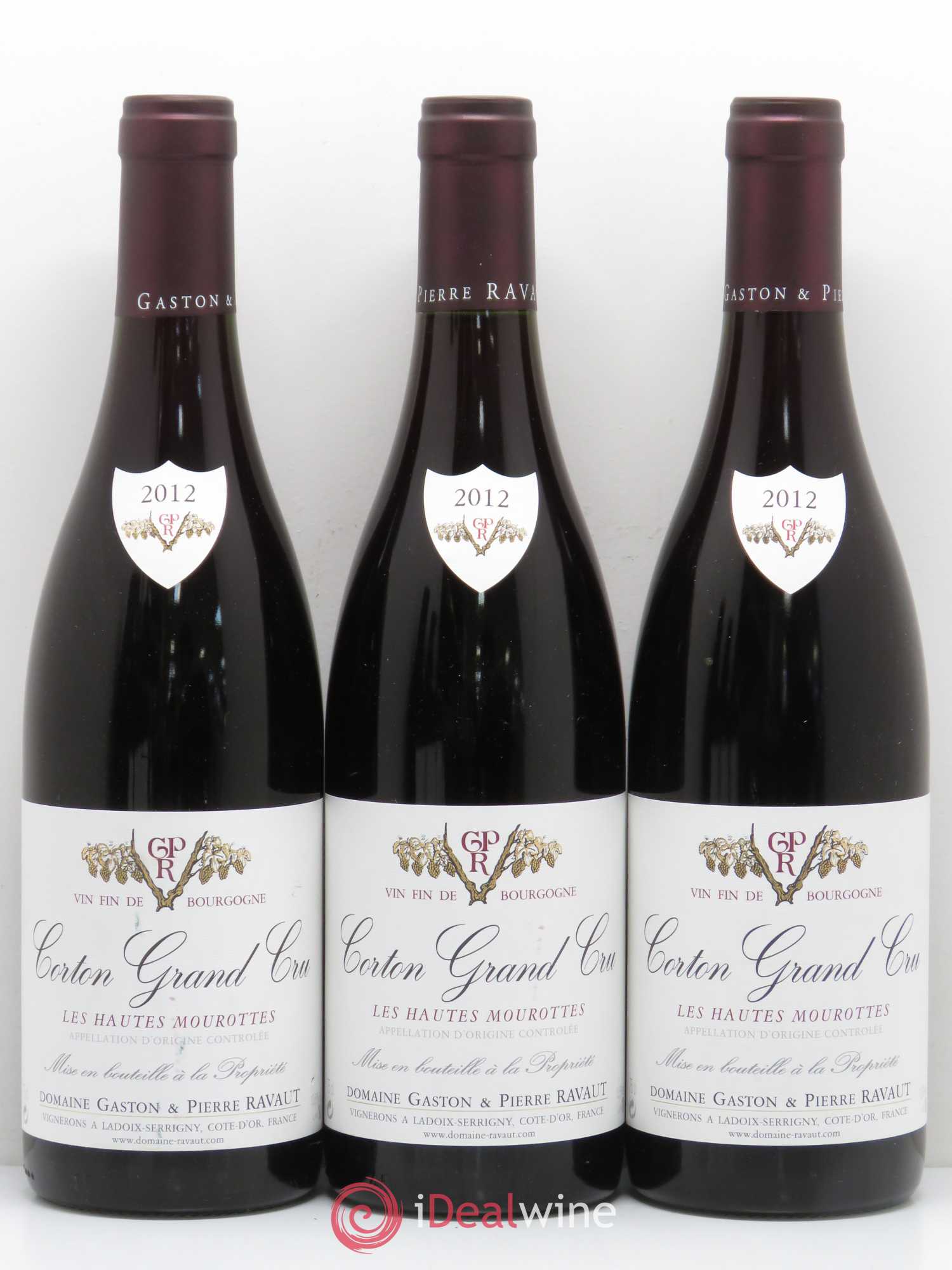 Corton Grand Cru Les Hautes Mourottes Ravaut 2012 - Lot de 6 bouteilles - 1