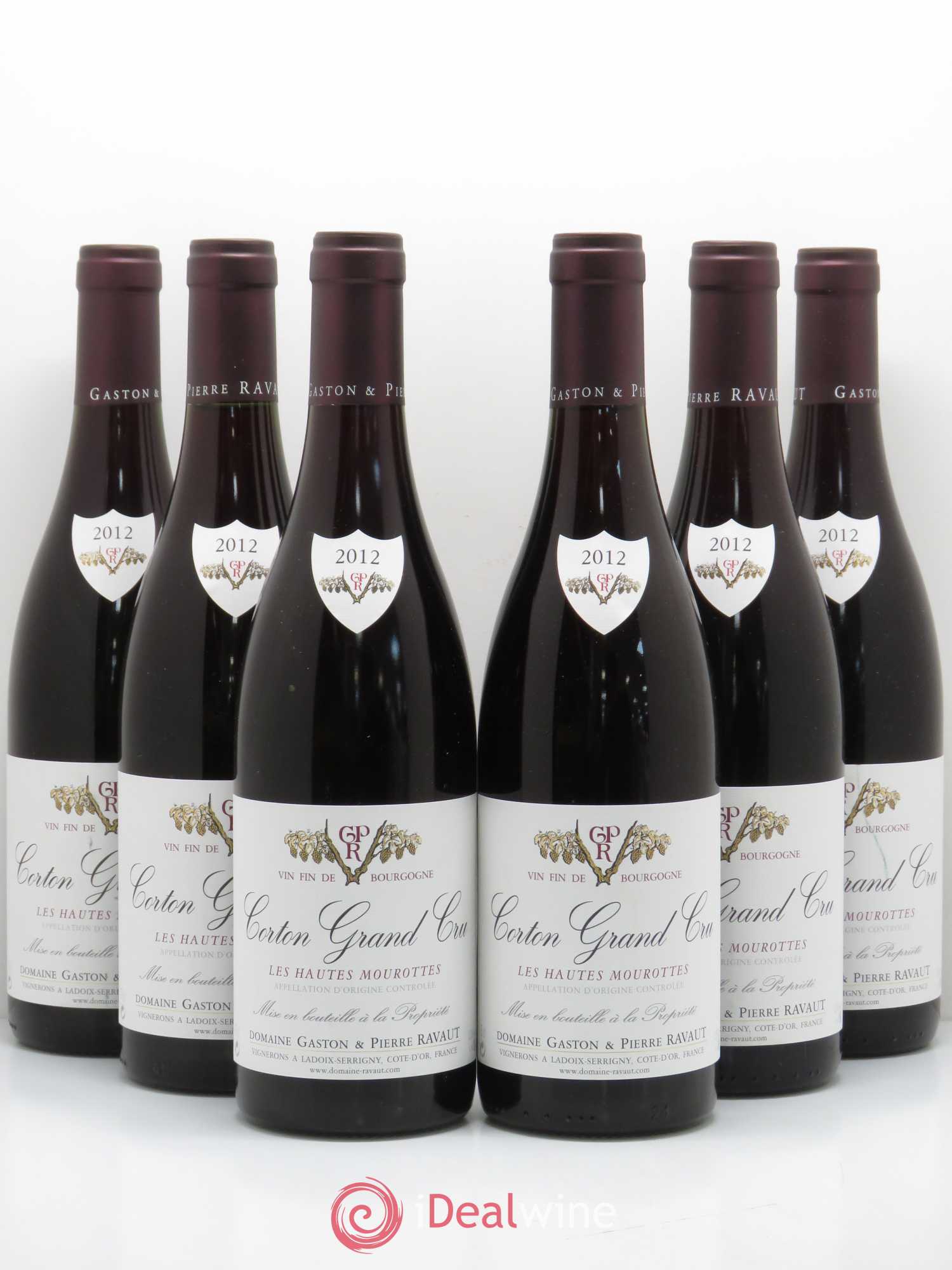 Corton Grand Cru Les Hautes Mourottes Ravaut 2012 - Lot de 6 bouteilles - 0