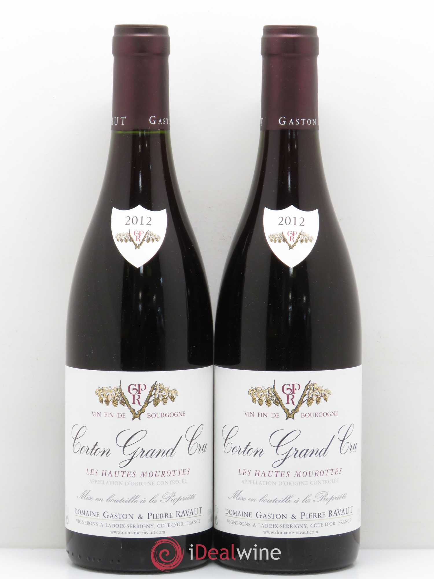 Corton Grand Cru Les Hautes Mourottes Ravaut 2012 - Posten von 2 Flaschen - 0