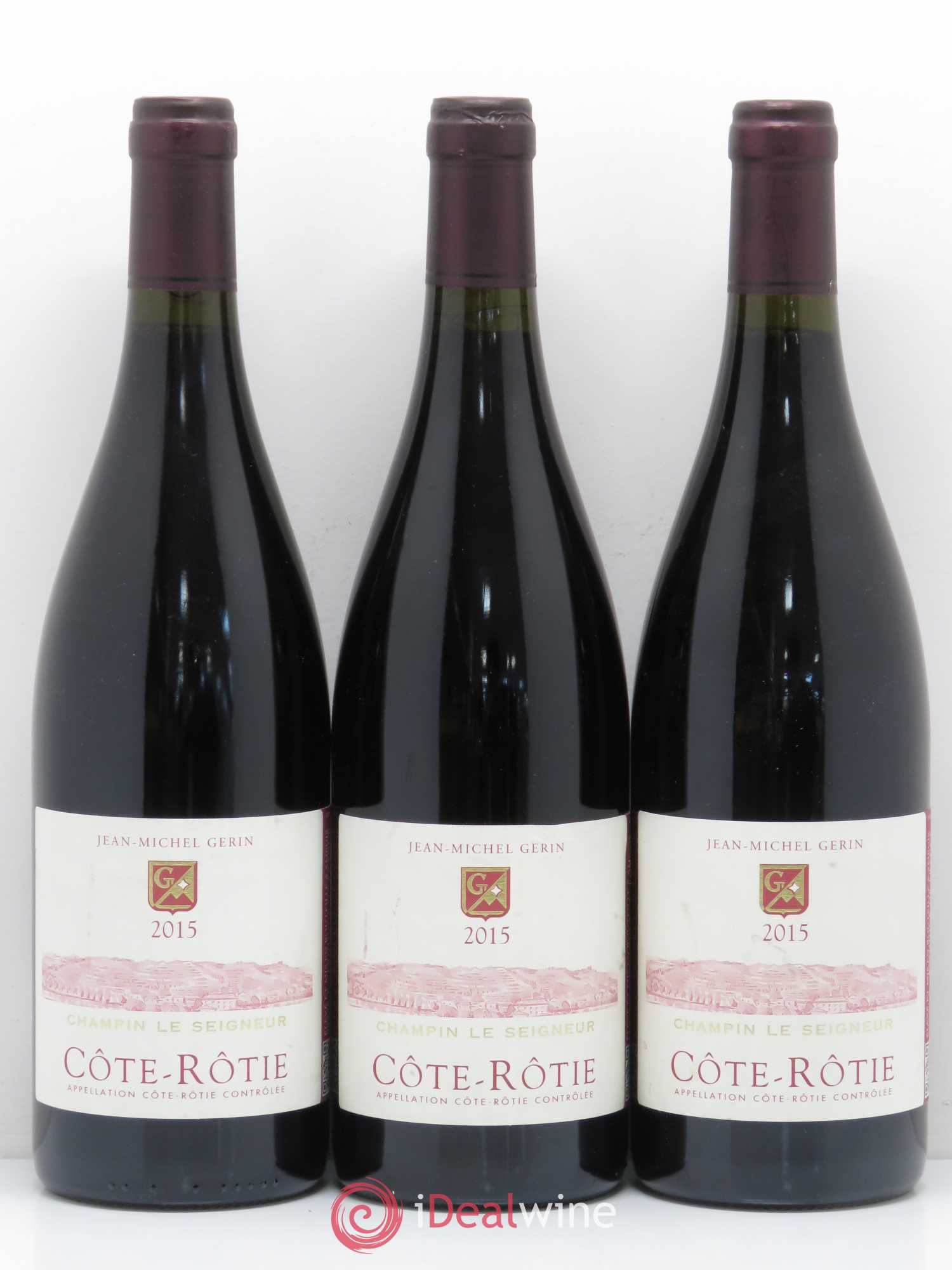 Côte-Rôtie Champin Le Seigneur Jean-Michel Gerin 2015 - Lot de 3 bouteilles - 0