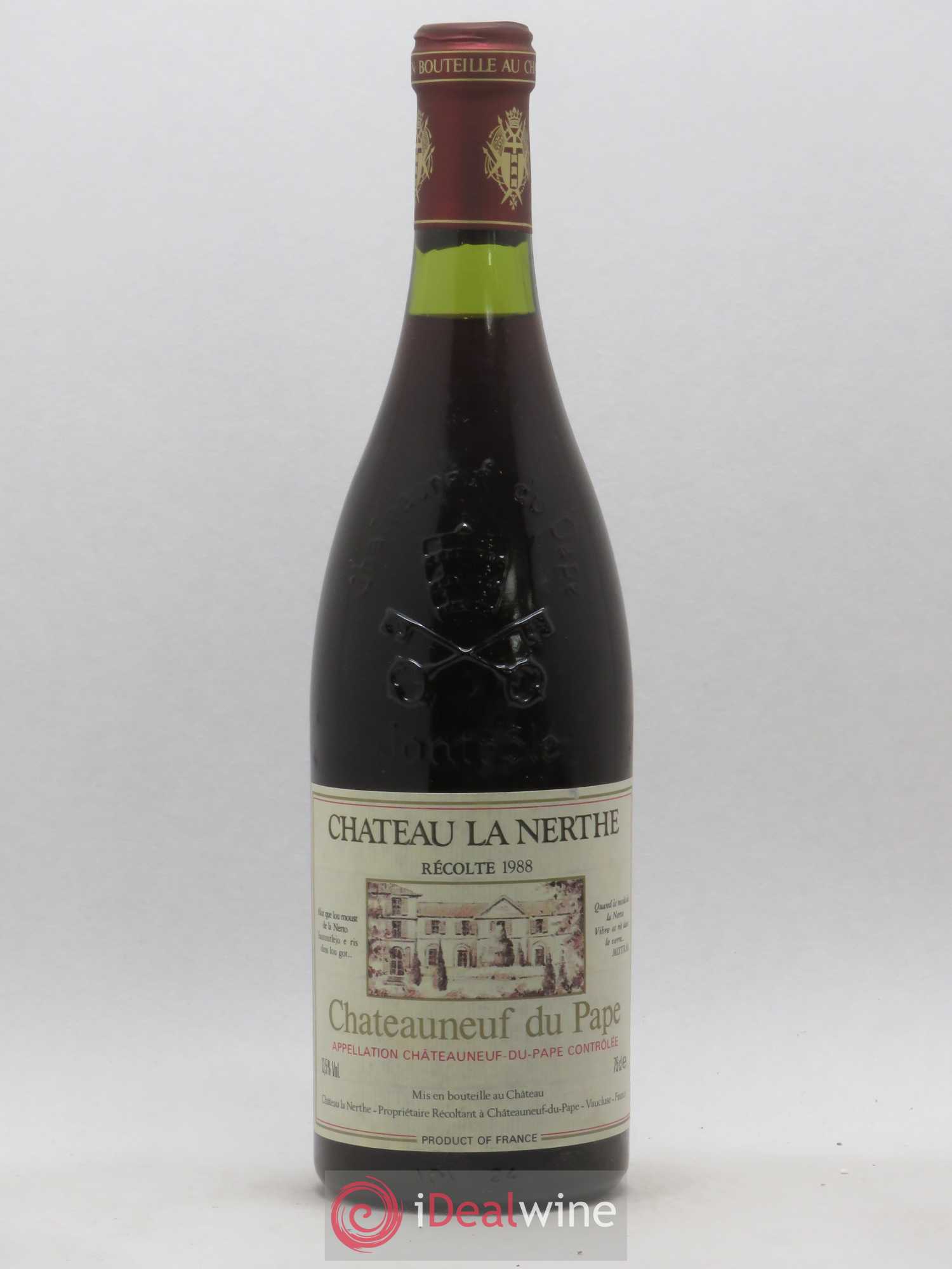 Châteauneuf-du-Pape Château la Nerthe Famille Richard 1988 - Lot de 1 bouteille - 0