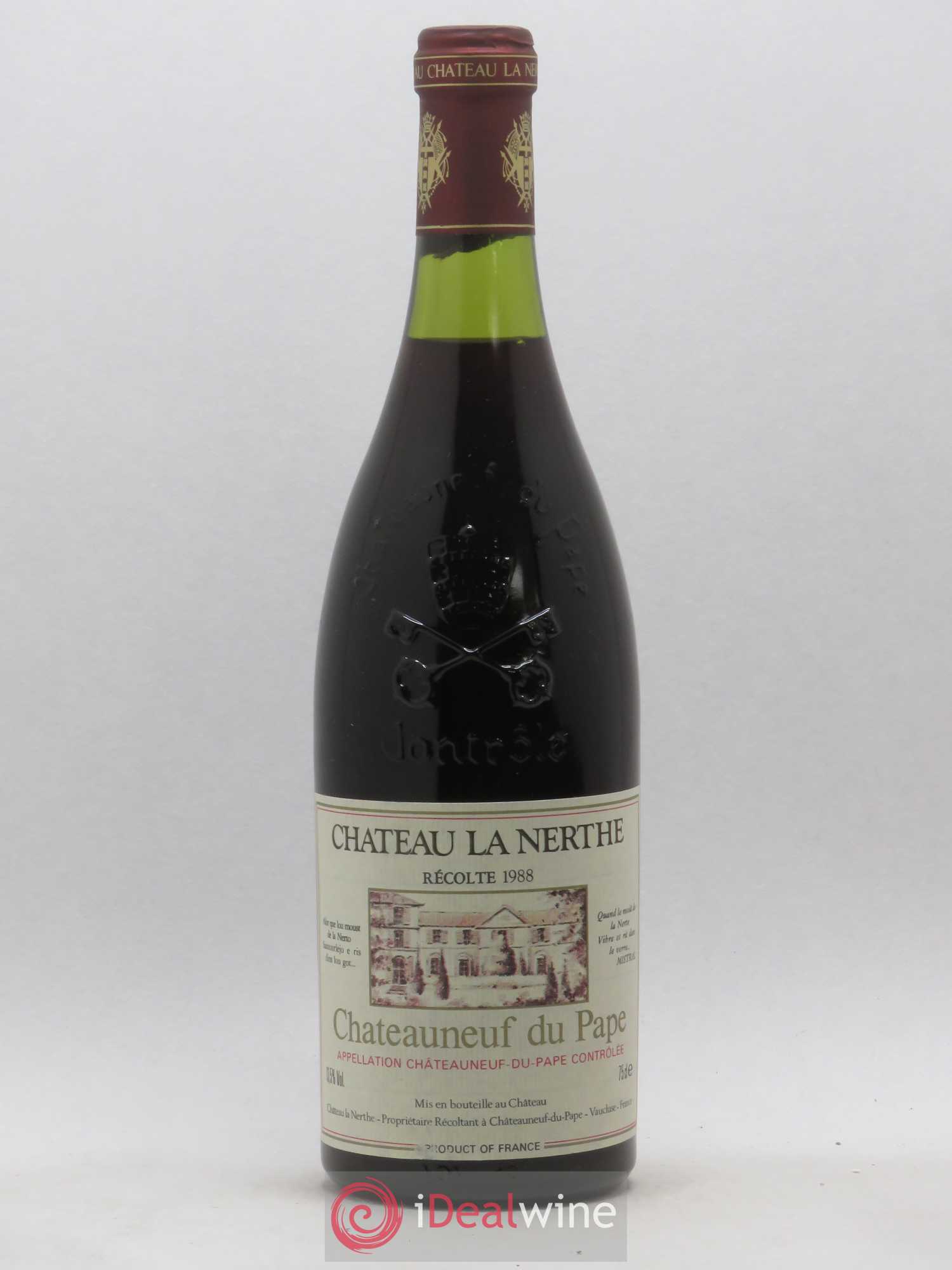 Châteauneuf-du-Pape Château la Nerthe Famille Richard 1988 - Lot de 1 bouteille - 0