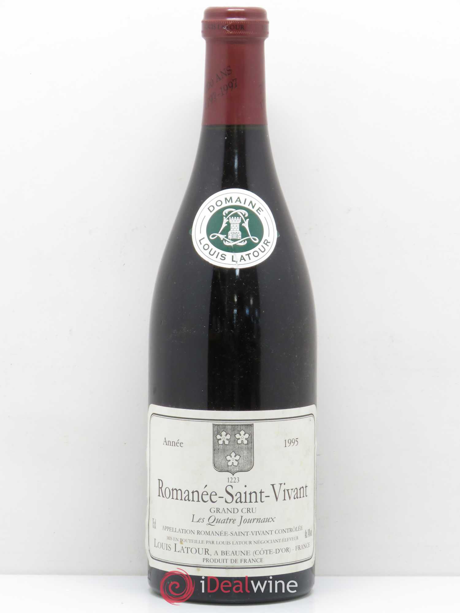 Romanée-Saint-Vivant Grand Cru Les Quatre Journaux Louis Latour 1995 - Lotto di 1 bottiglia - 0