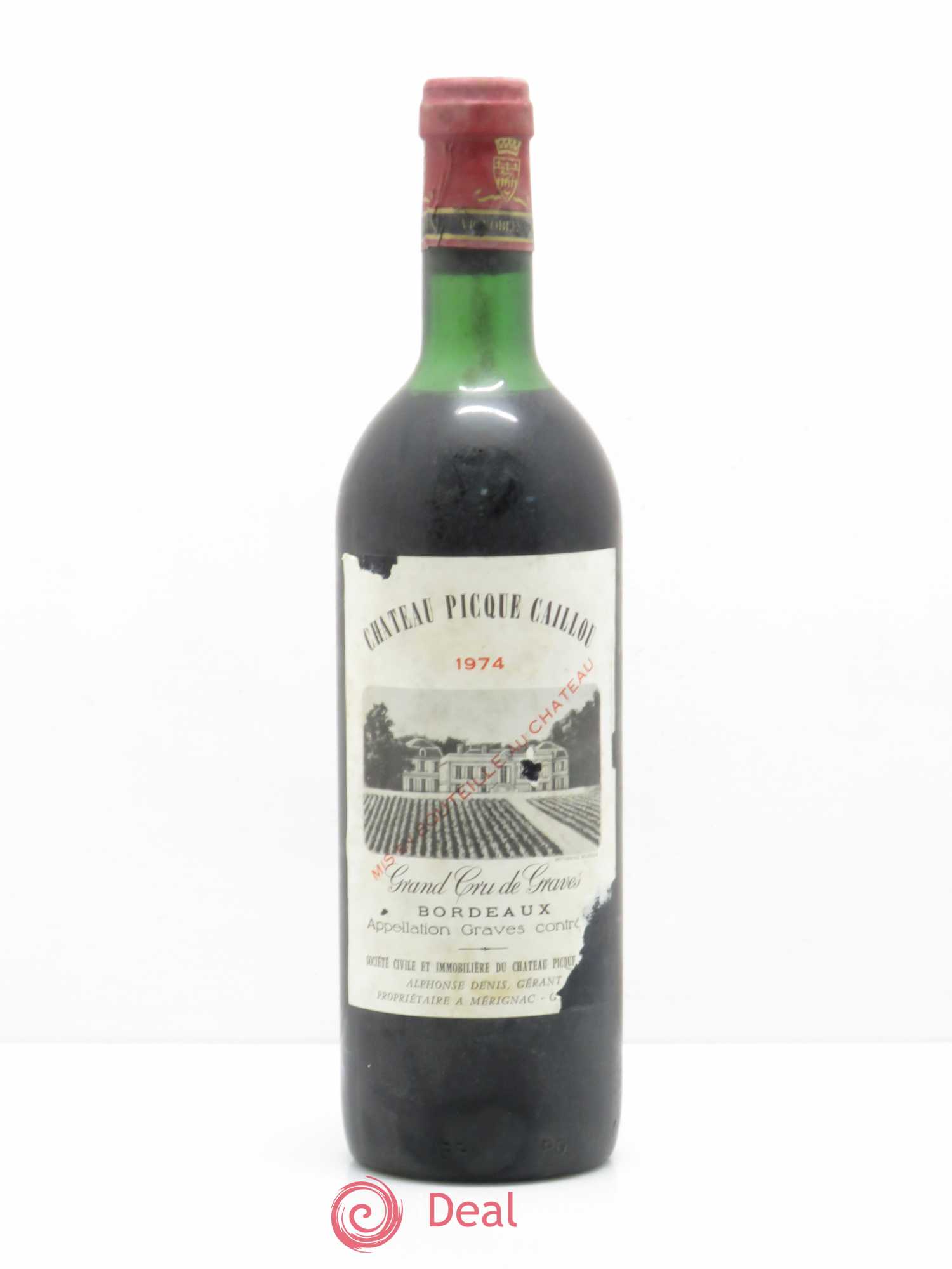 Château Picque Caillou (sans prix de réserve) 1974 - Lot de 1 bouteille - 0