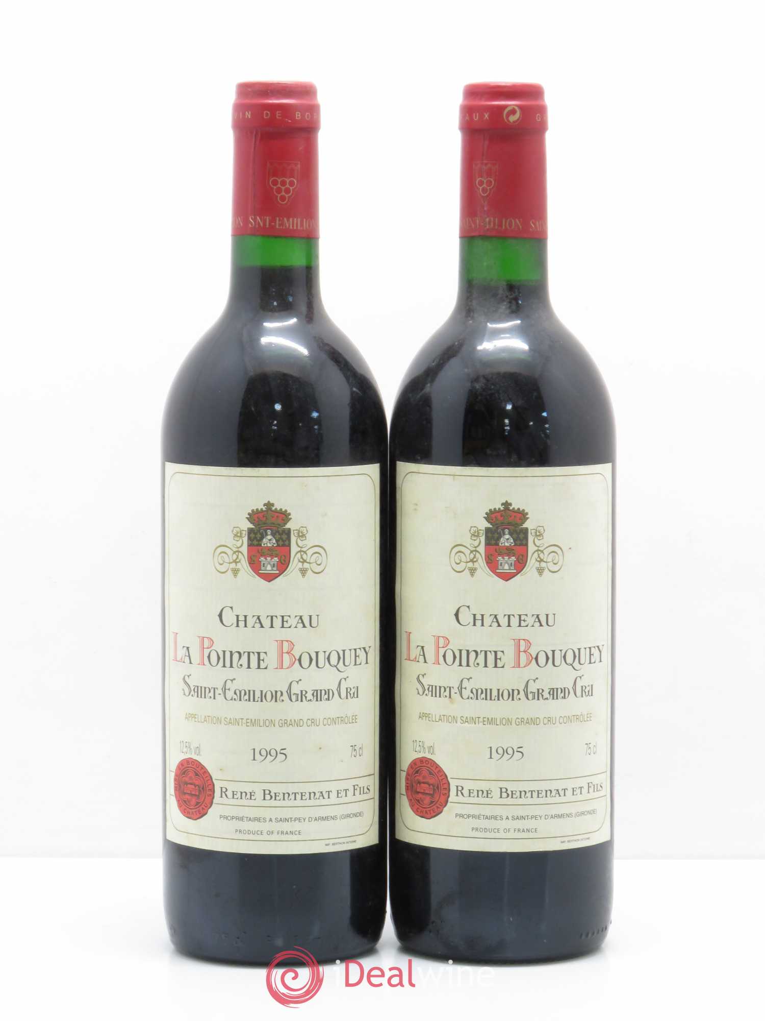 Saint-Émilion Château La Pointe Bouquey (sans prix de réserve) 1995 - Posten von 2 Flaschen - 0