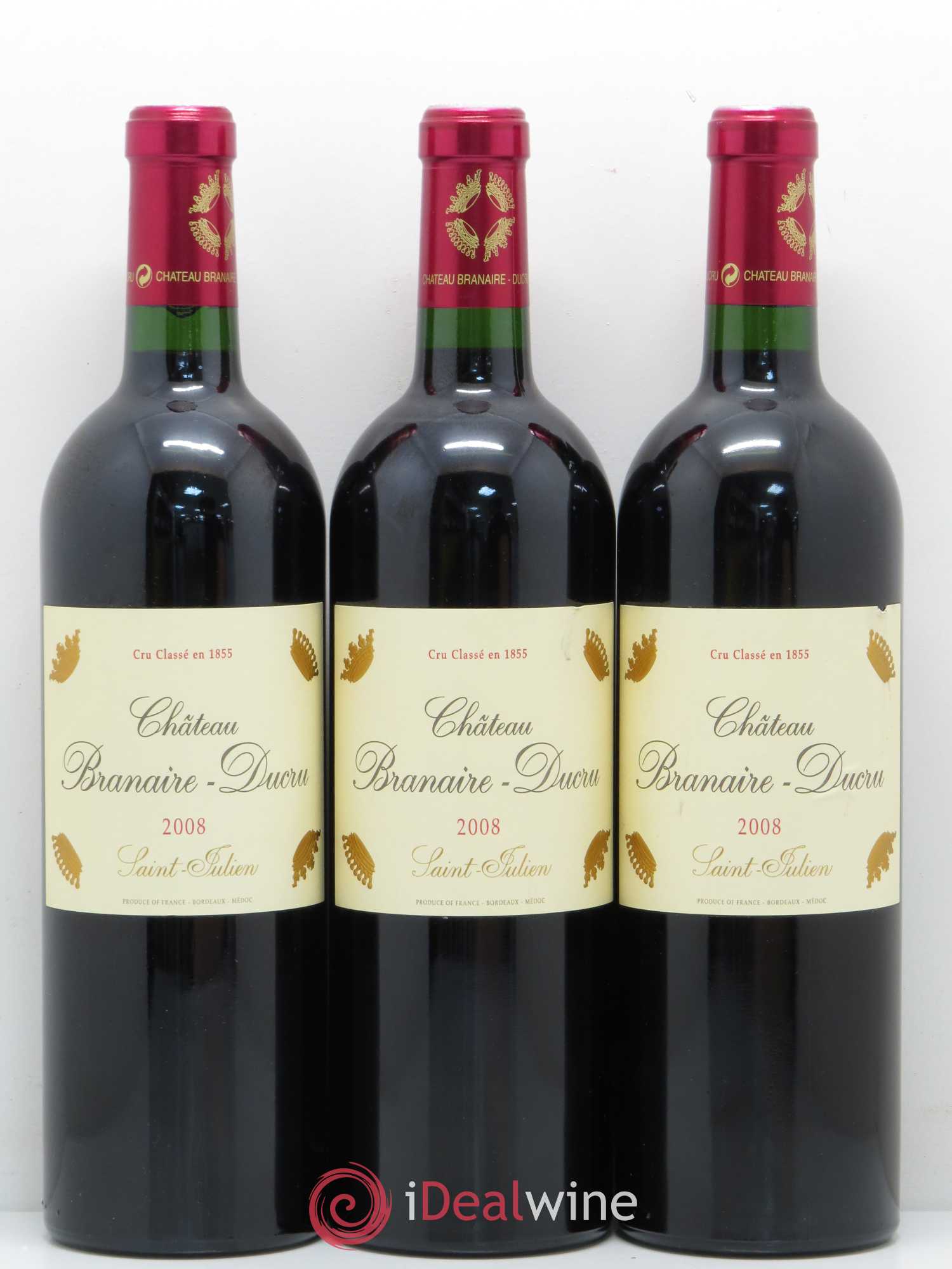 Château Branaire Ducru 4ème Grand Cru Classé 2008 - Lot de 6 bouteilles - 2