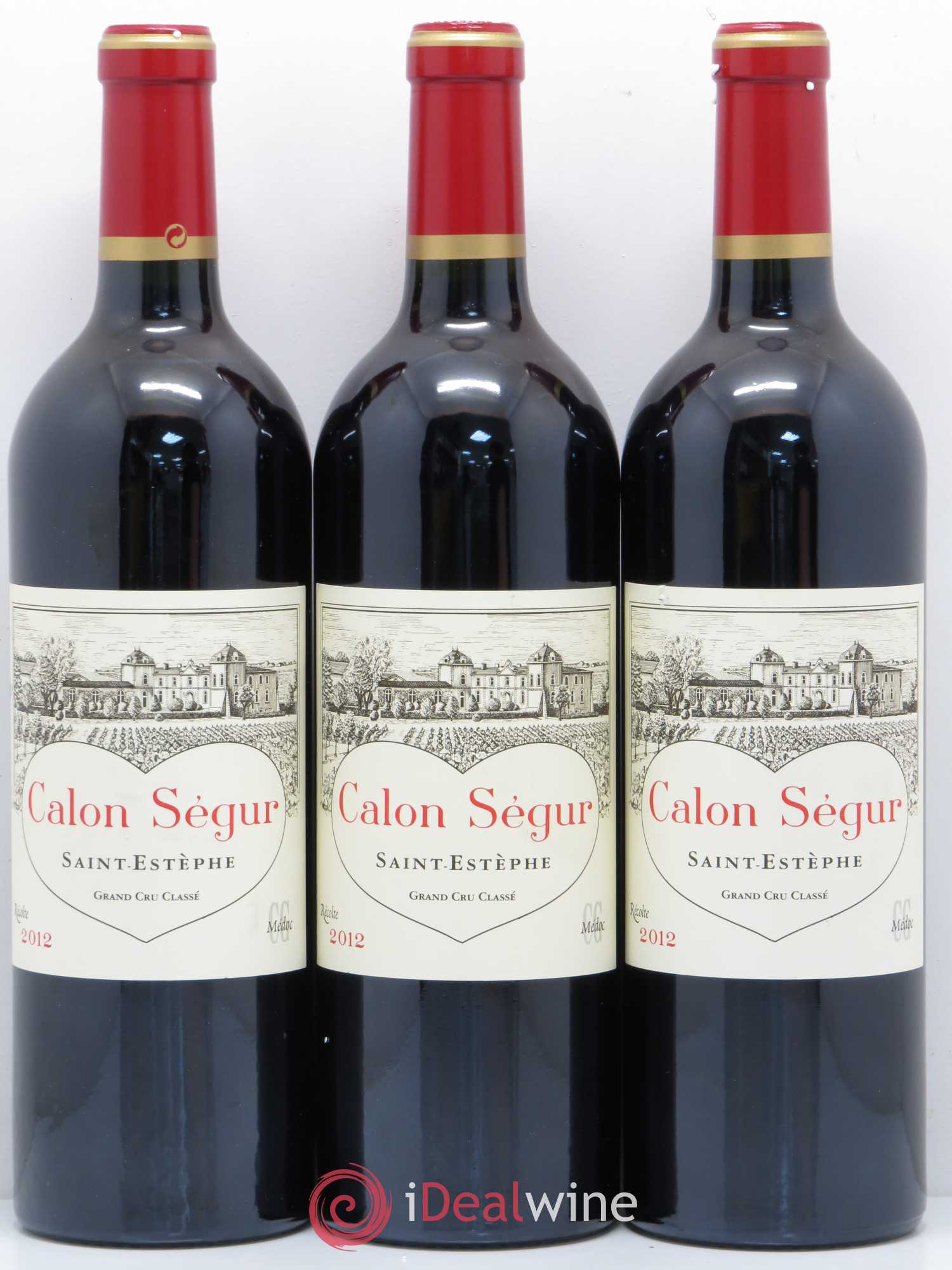 Château Calon Ségur 3ème Grand Cru Classé 2012 - Lot de 3 bouteilles - 0