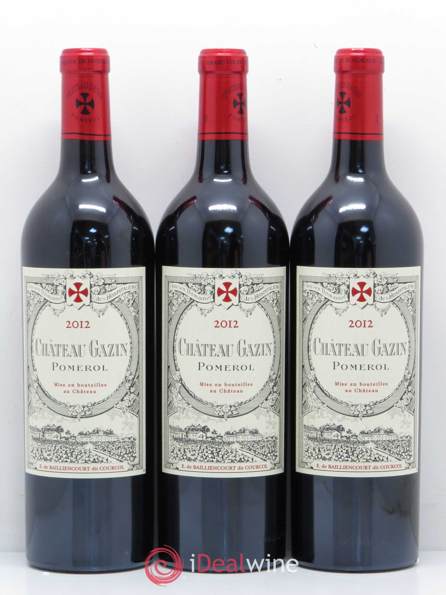 Château Gazin 2012 - Lot de 3 bouteilles - 0