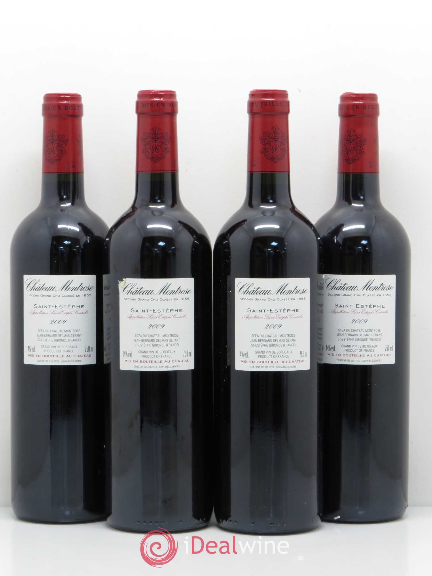 Château Montrose 2ème Grand Cru Classé 2009 - Lot de 4 bouteilles - 1