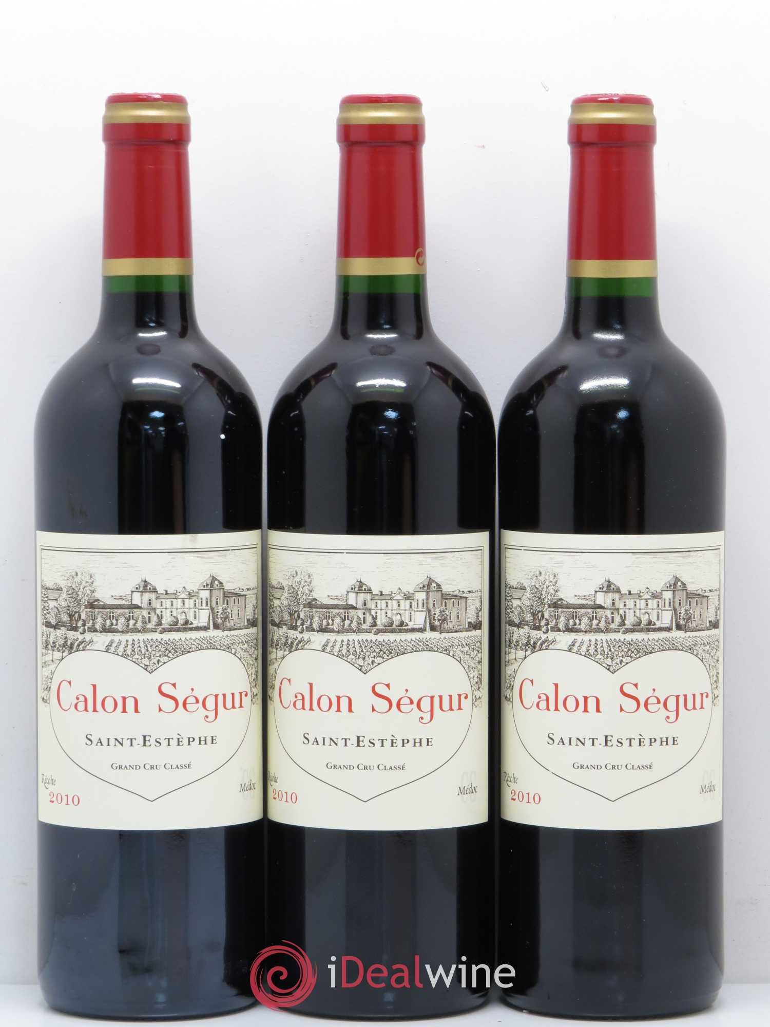 Château Calon Ségur 3ème Grand Cru Classé 2010 - Lot de 3 bouteilles - 0