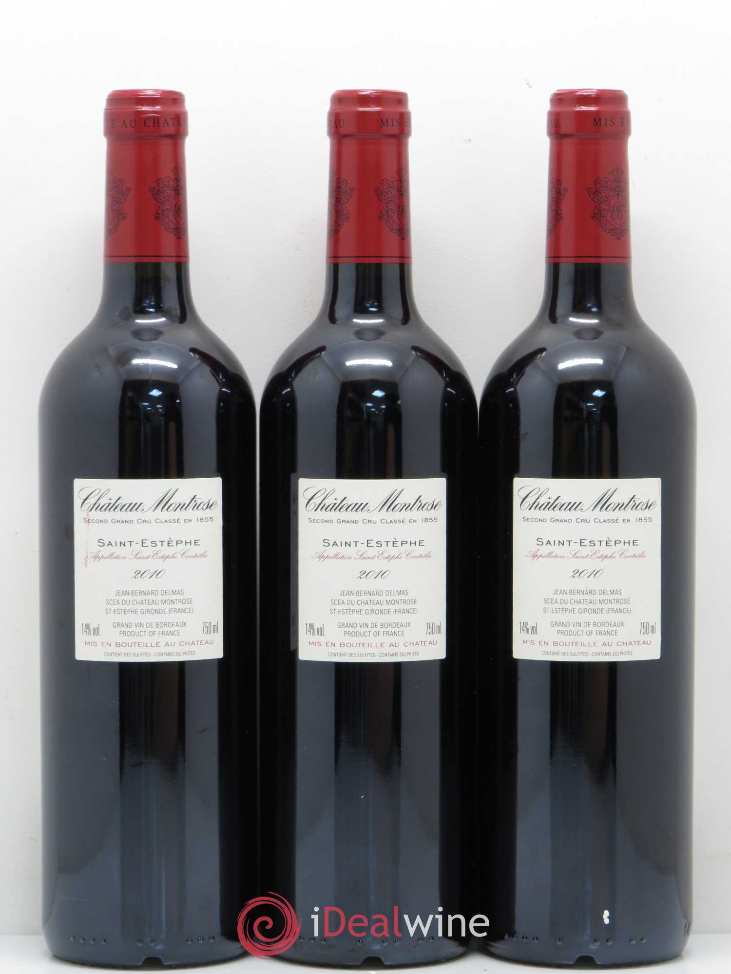 Château Montrose 2ème Grand Cru Classé 2010 - Lot de 3 bouteilles - 1