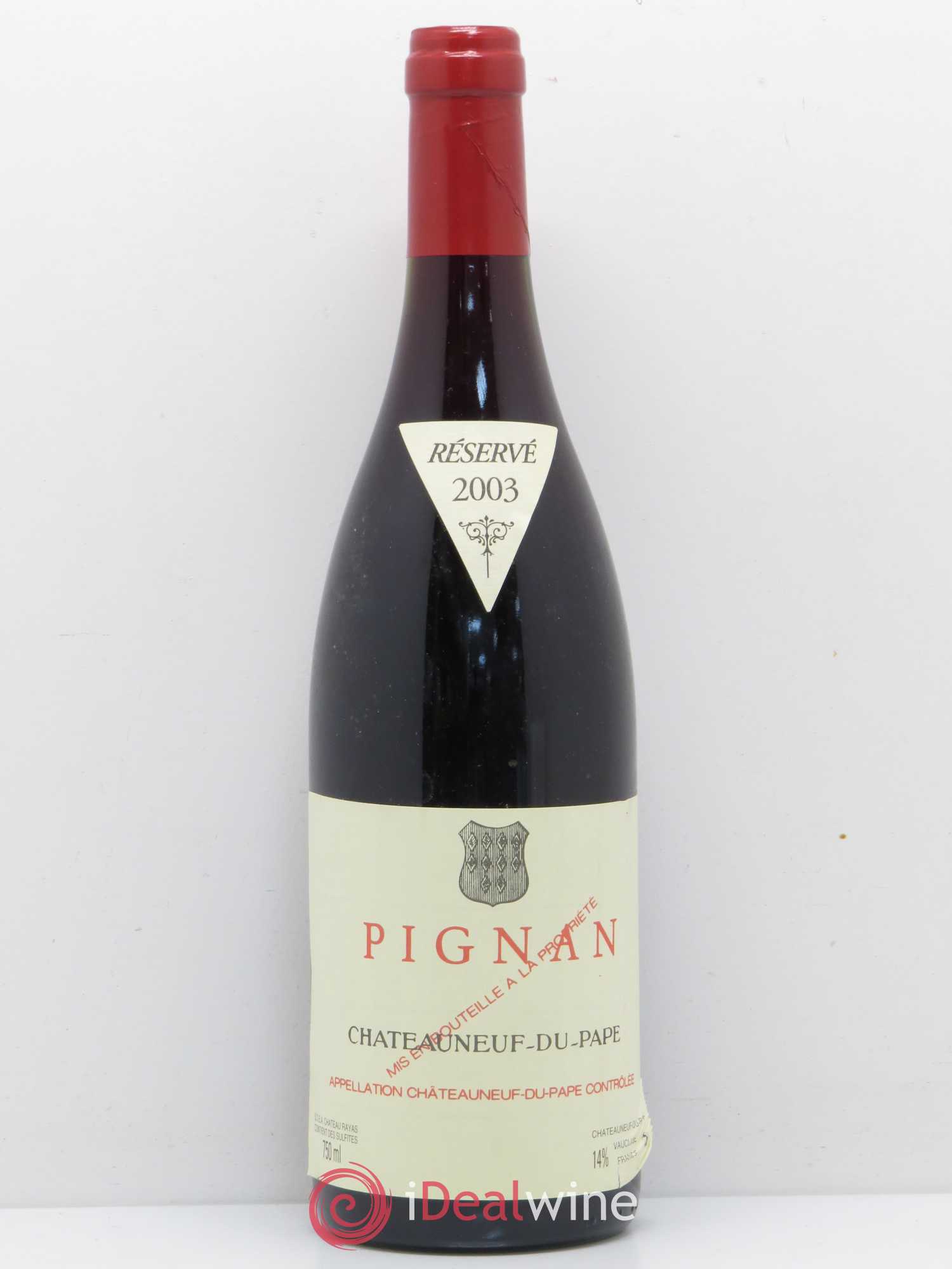 Châteauneuf-du-Pape Pignan Emmanuel Reynaud 2003 - Lot de 1 bouteille - 0