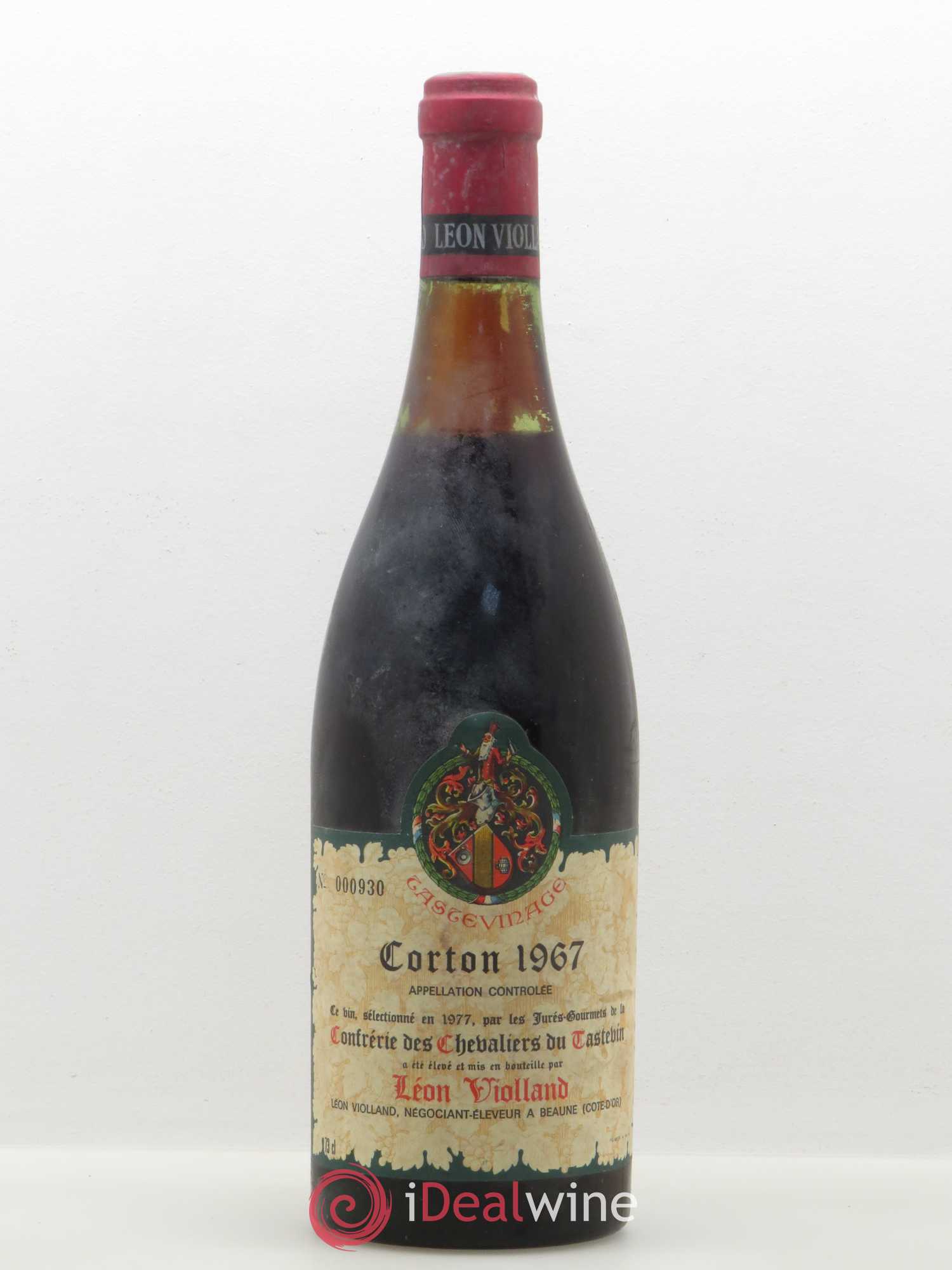 Corton Grand Cru Tastevinage Léon Violland 1967 - Posten von 1 Flasche - 0
