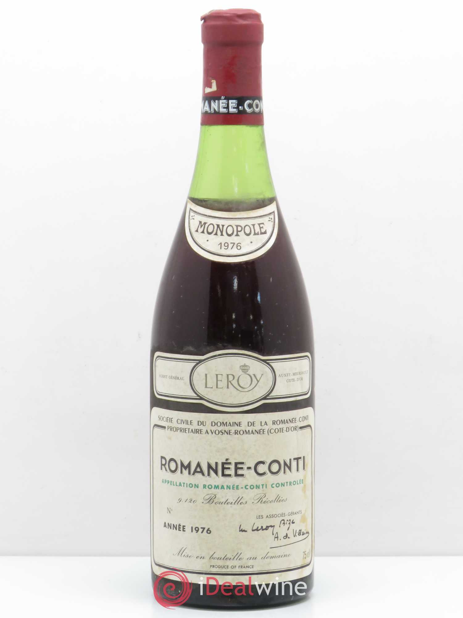 Romanée-Conti Grand Cru Domaine de la Romanée-Conti 1976 - Lot de 1 bouteille - 0