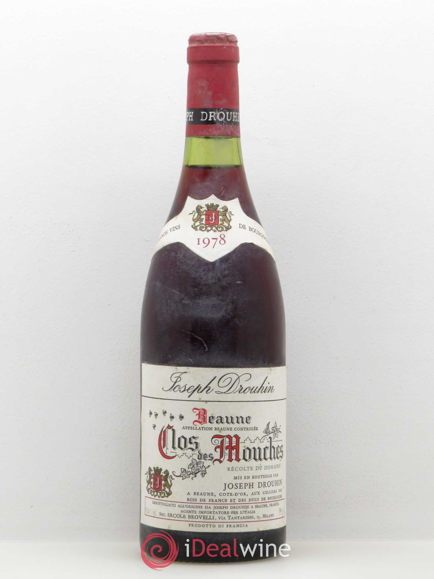 Beaune 1er Cru Clos des Mouches Joseph Drouhin 1978 - Lot de 1 bouteille - 0