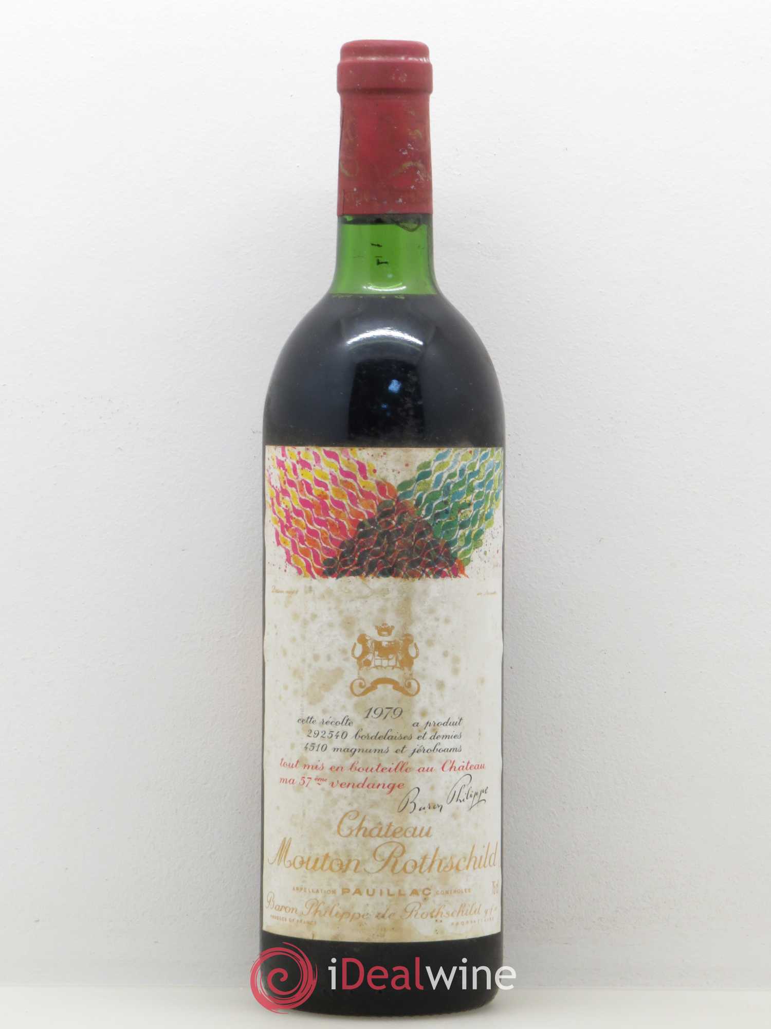 Château Mouton Rothschild 1er Grand Cru Classé 1979 - Lot de 1 bouteille - 0