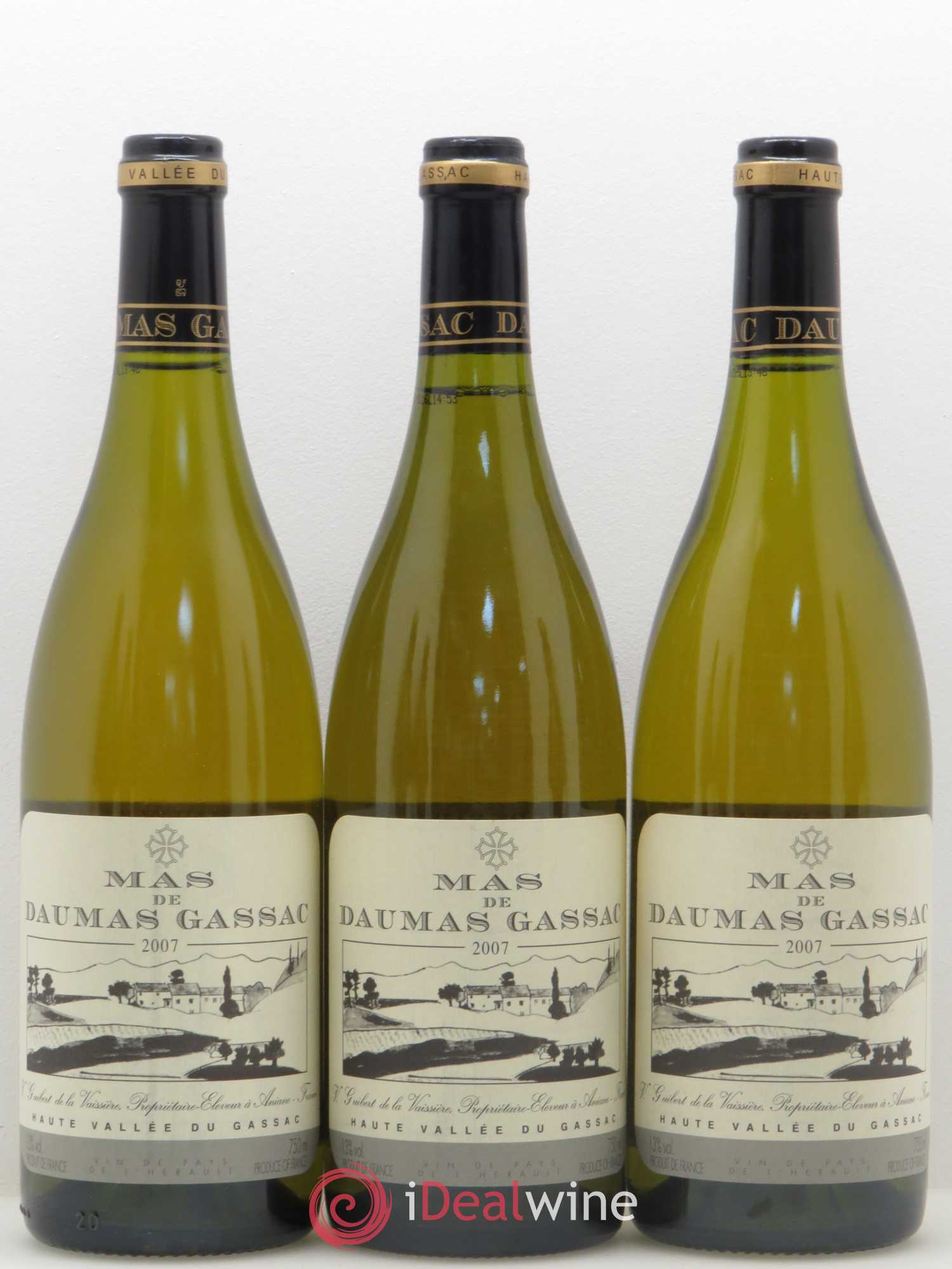 Saint-Guilhem-le-Désert - Cité d'Aniane Mas Daumas Gassac Famille Guibert de La Vaissière 2007 - Lot de 6 bouteilles - 2