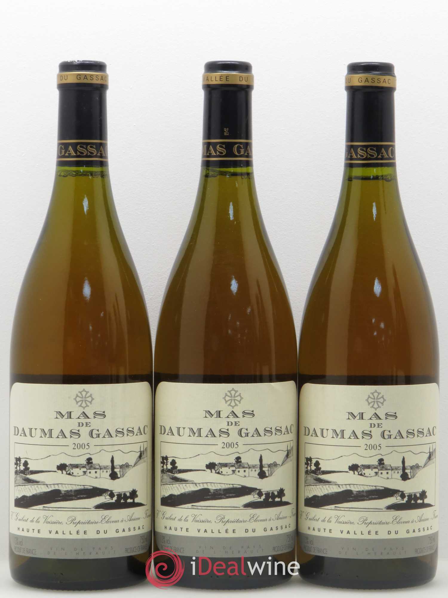 Saint-Guilhem-le-Désert - Cité d'Aniane Mas Daumas Gassac Famille Guibert de La Vaissière 2005 - Lot de 6 bouteilles - 2