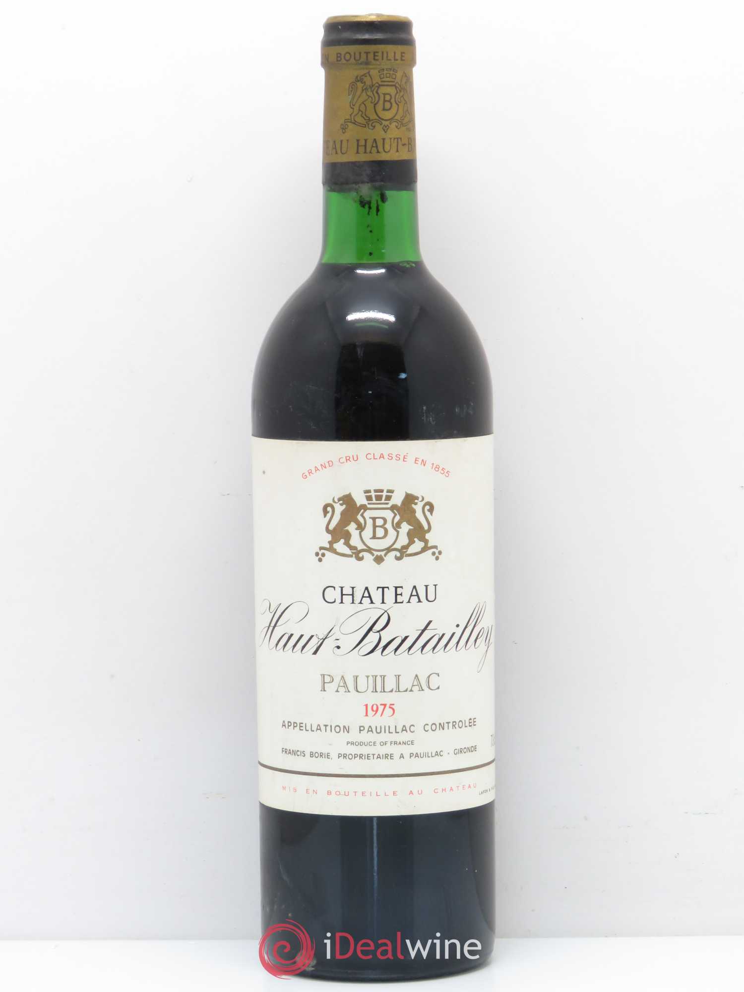 Château Haut Batailley 5ème Grand Cru Classé 1975 - Lot de 1 bouteille - 0