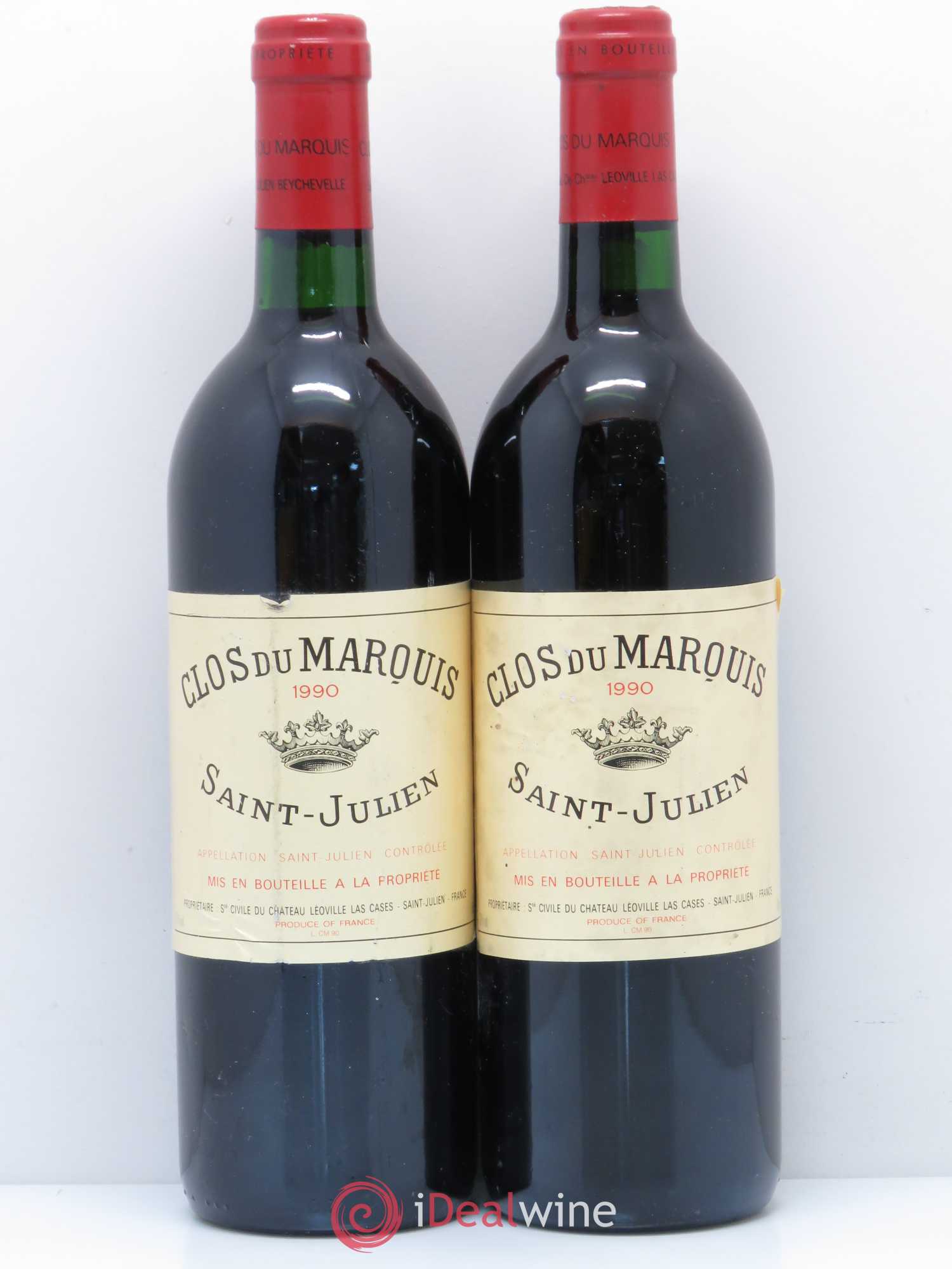 Clos du Marquis 1990 - Lot de 2 bouteilles - 0