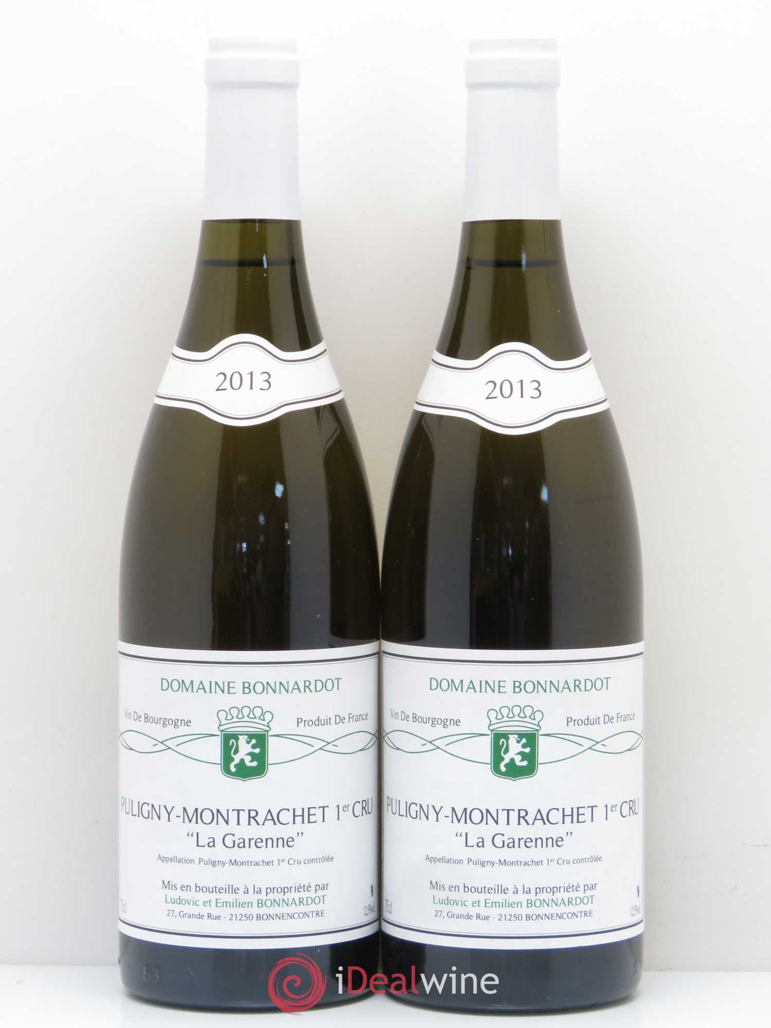 Puligny-Montrachet 1er Cru La Garenne Domaine Bonardot 2013 - Posten von 2 Flaschen - 0