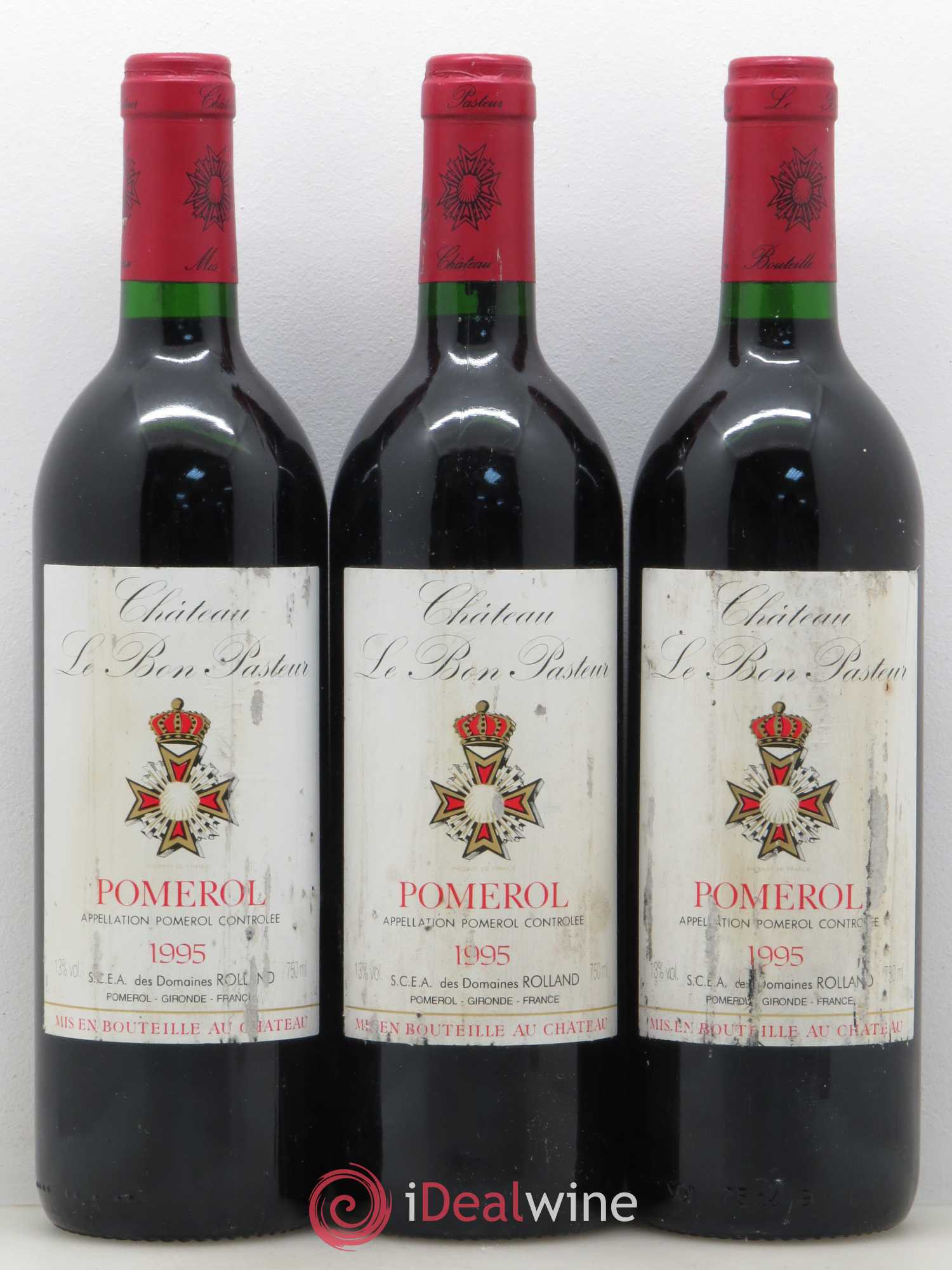 Château le Bon Pasteur 1995 - Lot de 3 bouteilles - 0