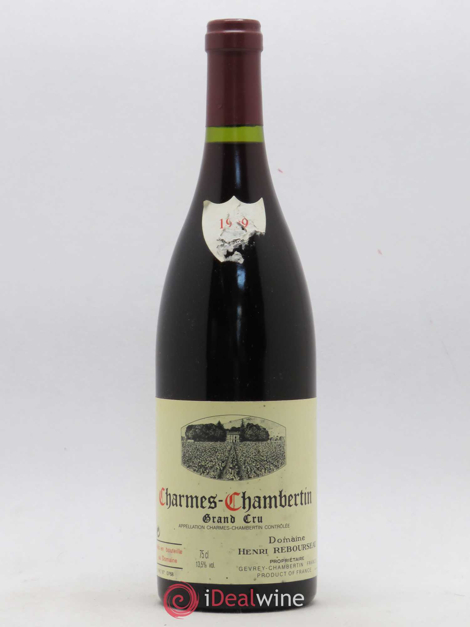 Charmes-Chambertin Grand Cru Henri Rebourseau 1999 - Lot de 1 bouteille - 0