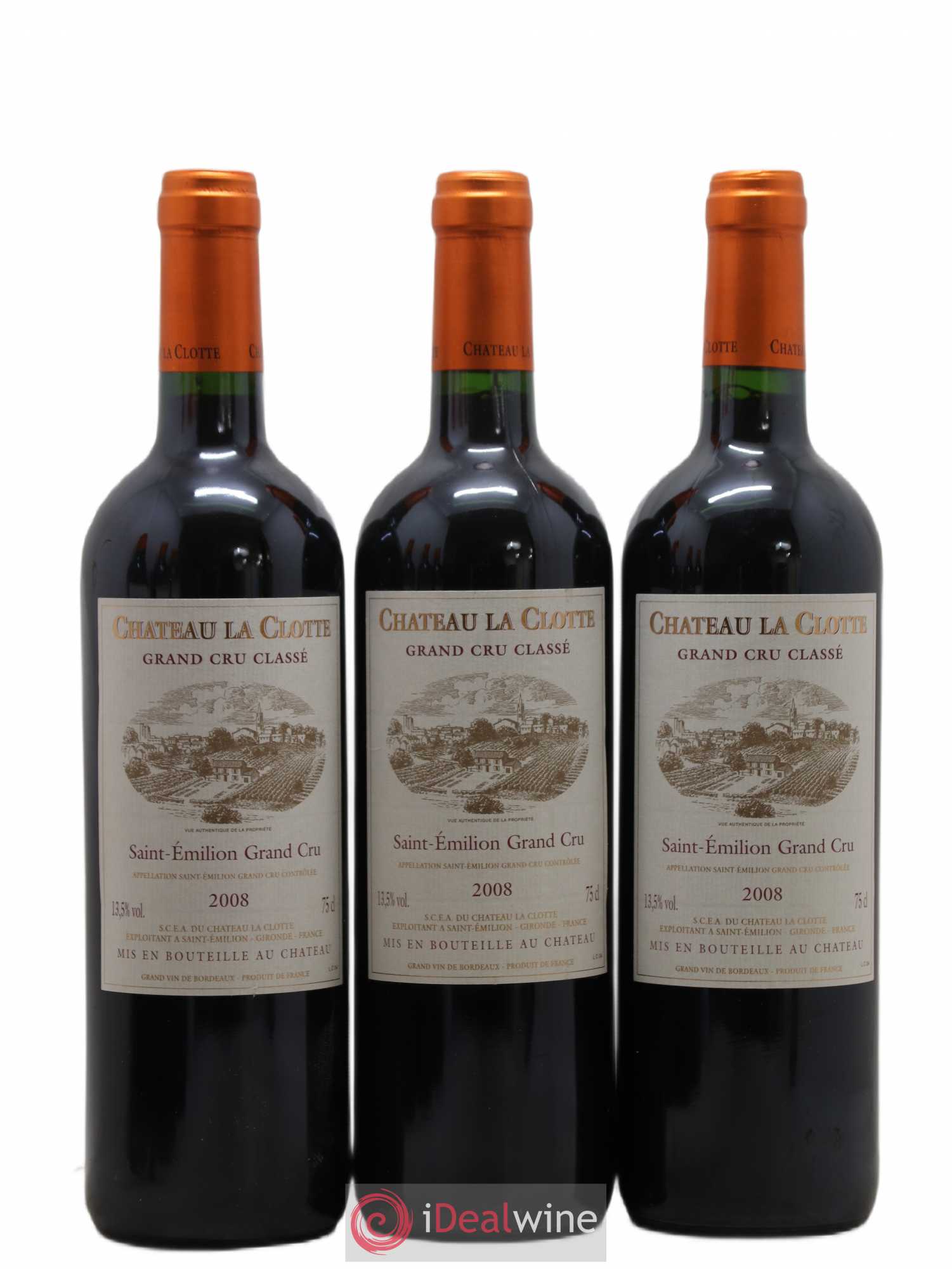 Château la Clotte 2008 - Lot de 6 bouteilles - 1