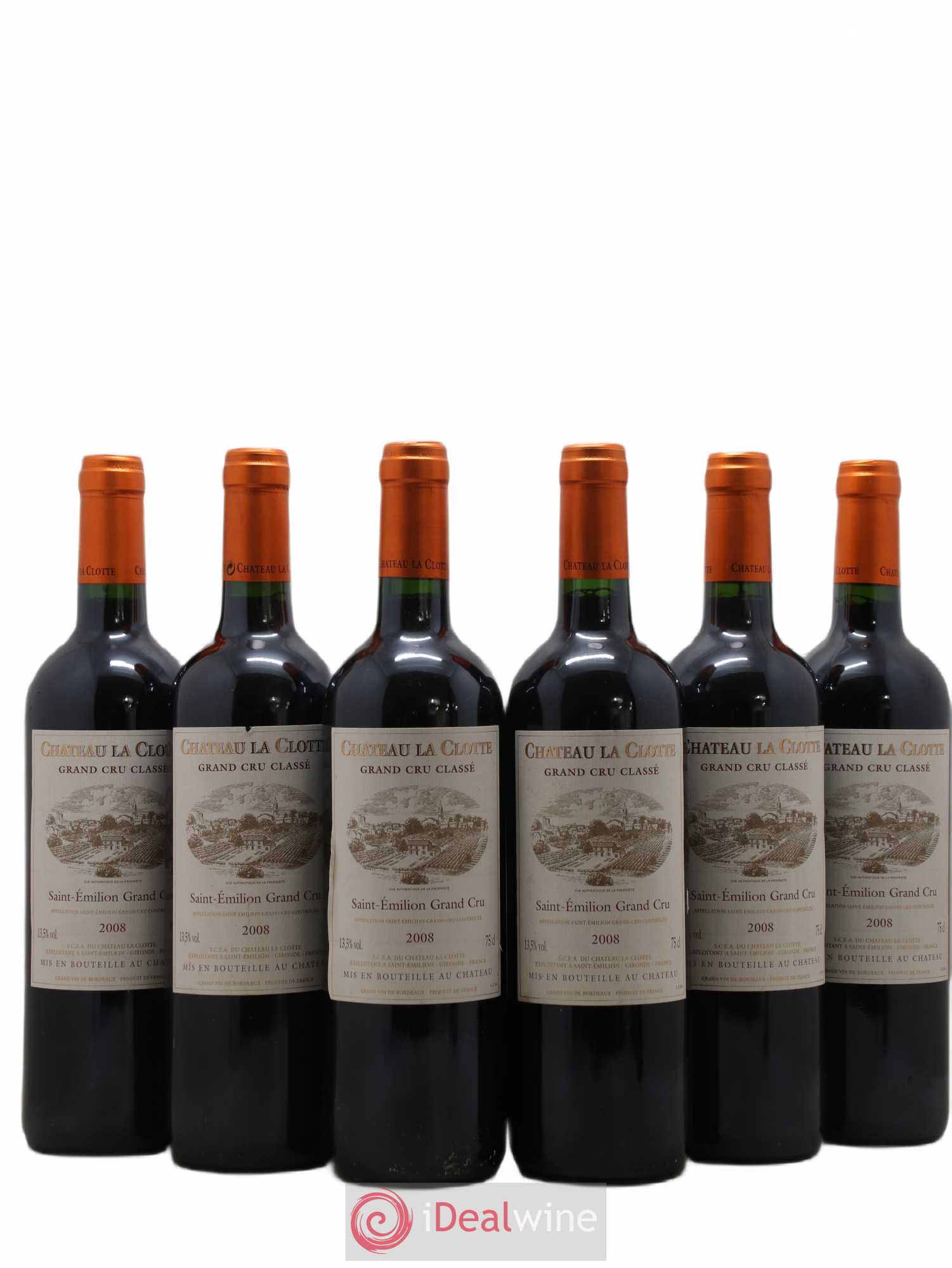 Château la Clotte 2008 - Lot de 6 bouteilles - 0