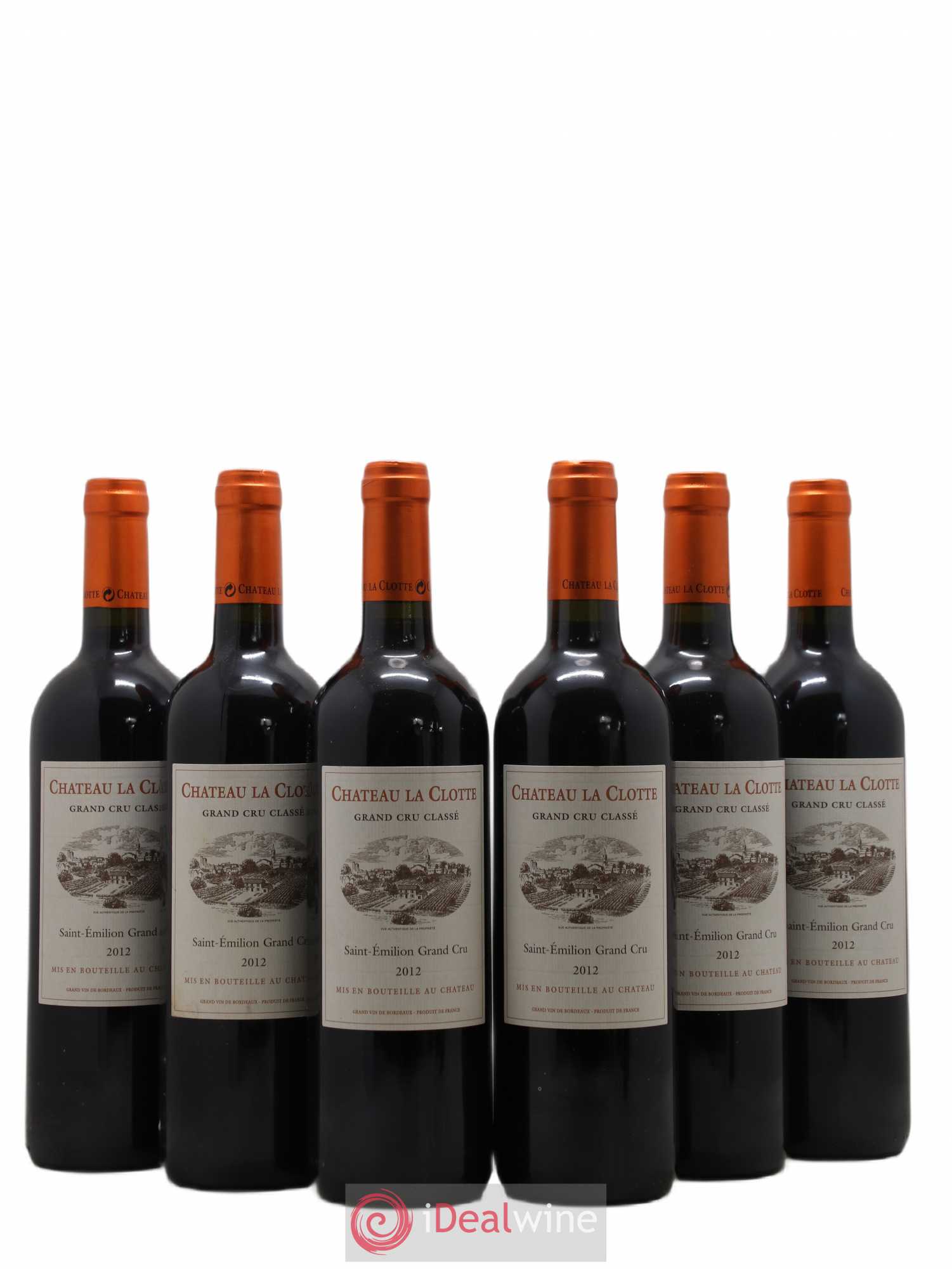 Château la Clotte 2012 - Lot de 6 bouteilles - 0
