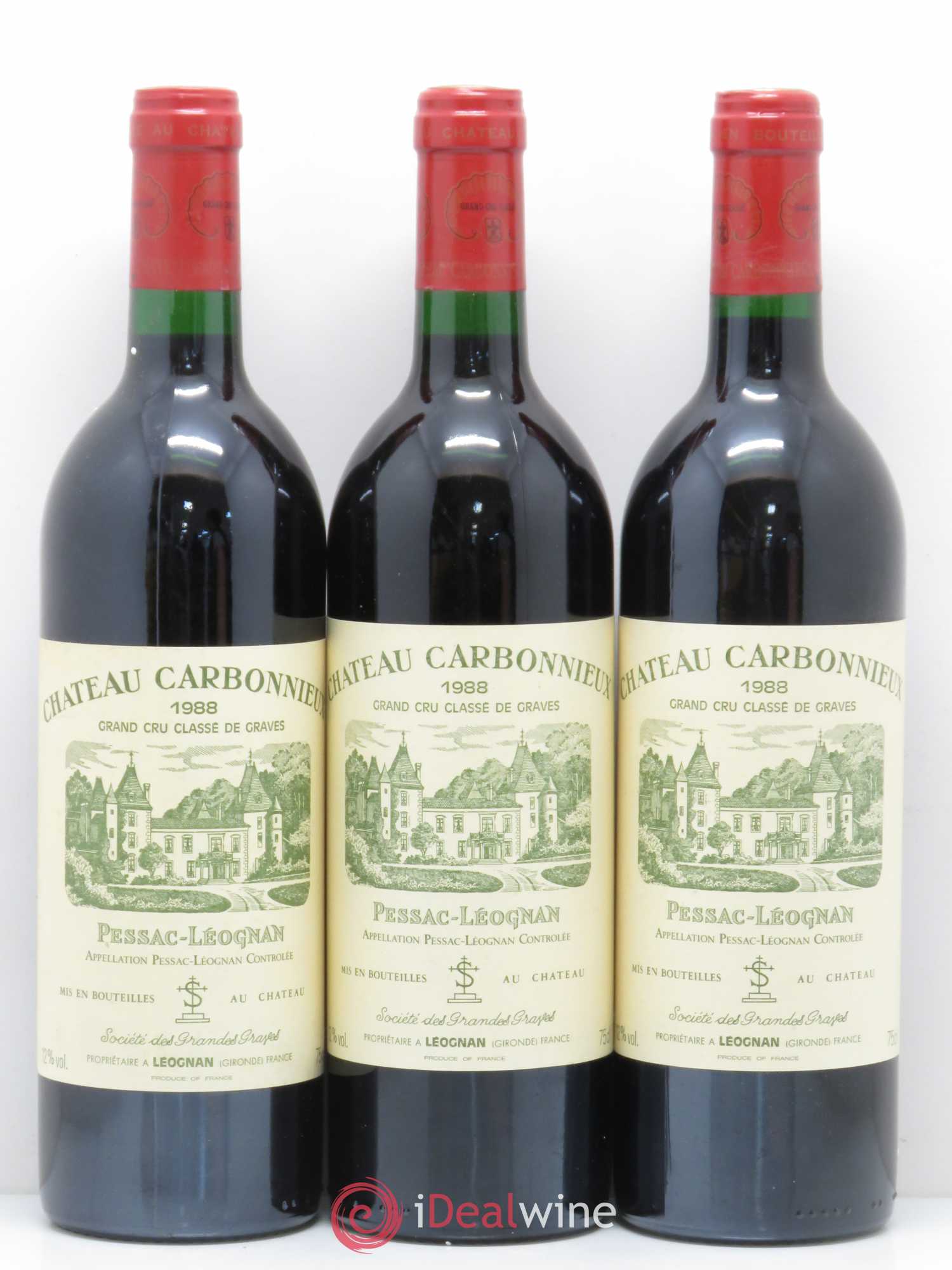 Château Carbonnieux Cru Classé de Graves 1988 - Lot de 12 bouteilles - 3