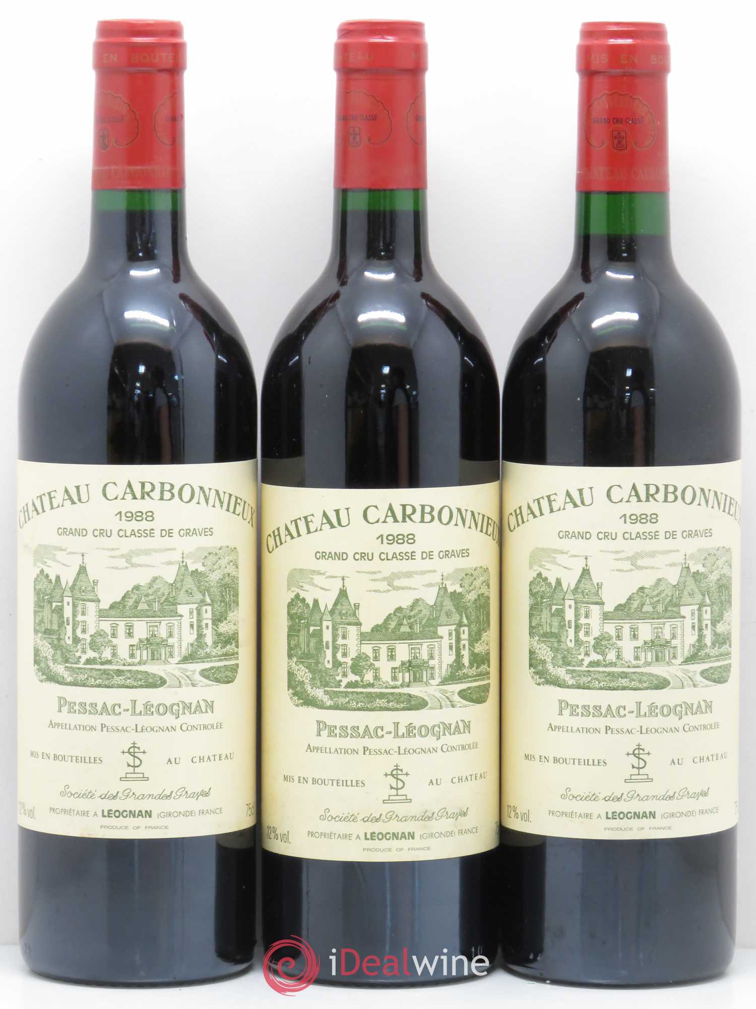 Château Carbonnieux Cru Classé de Graves 1988 - Lot de 12 bouteilles - 3