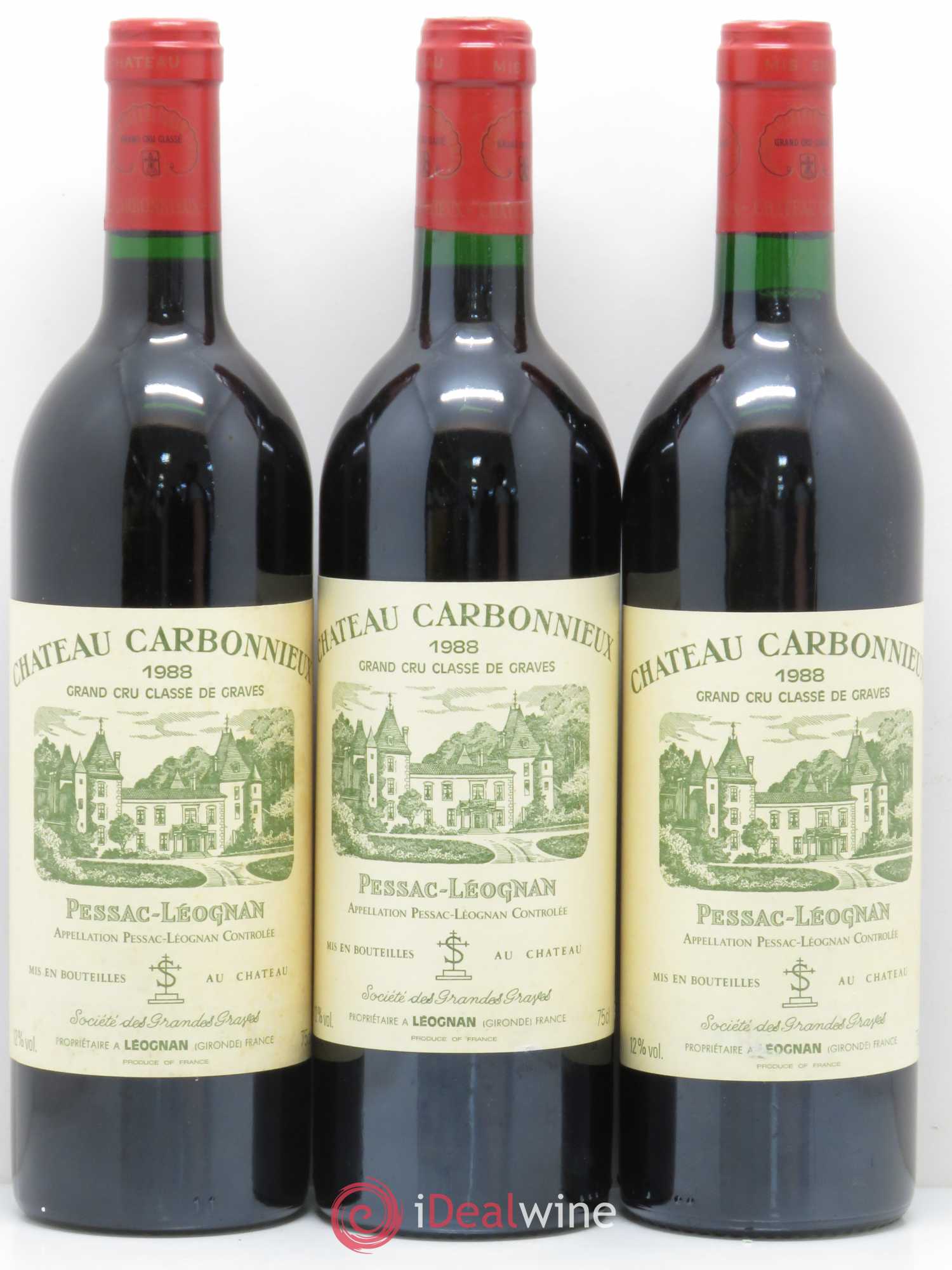 Château Carbonnieux Cru Classé de Graves 1988 - Lot de 12 bouteilles - 4