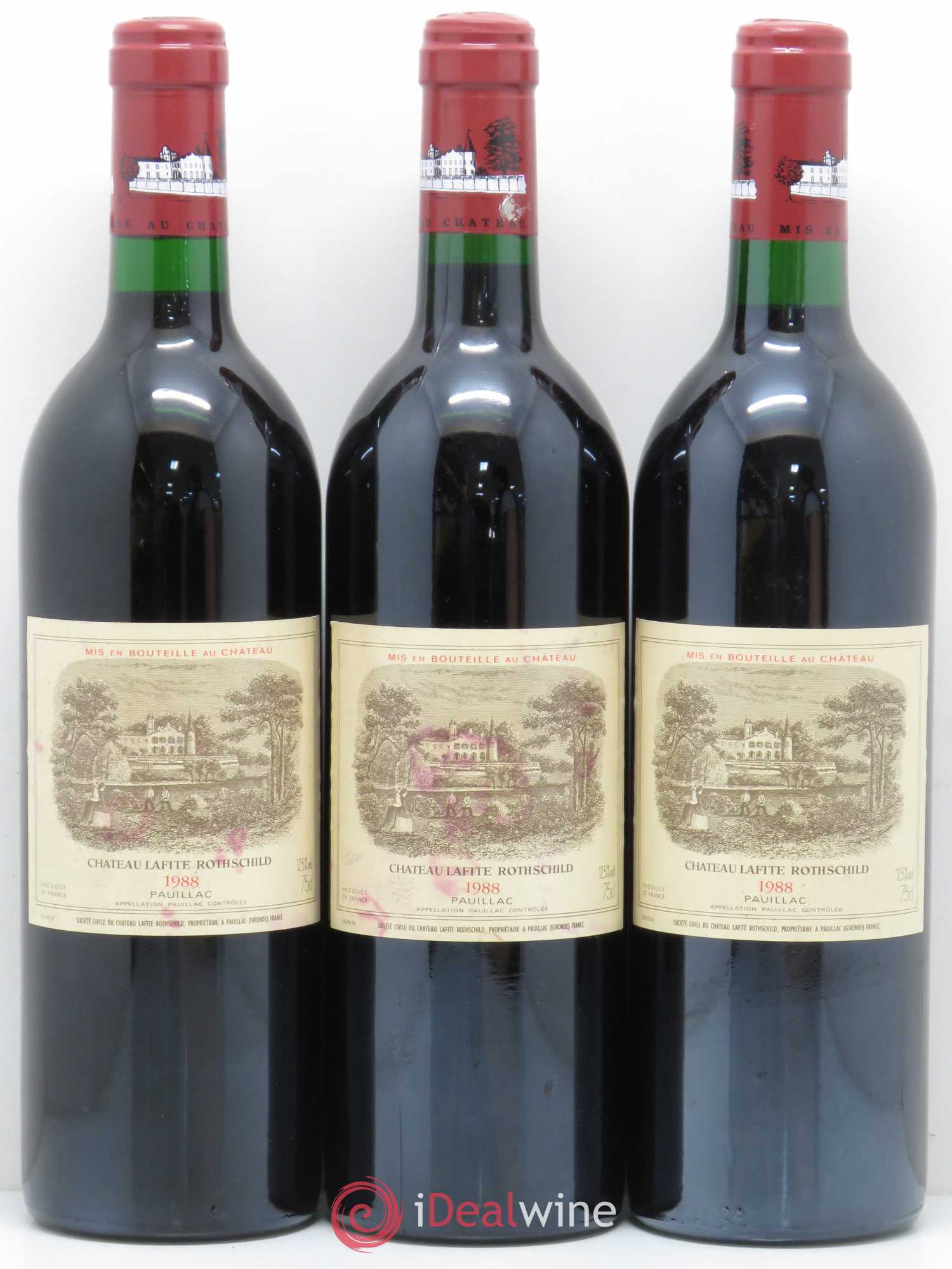 Château Lafite Rothschild 1er Grand Cru Classé 1988 - Lot de 6 bouteilles - 2