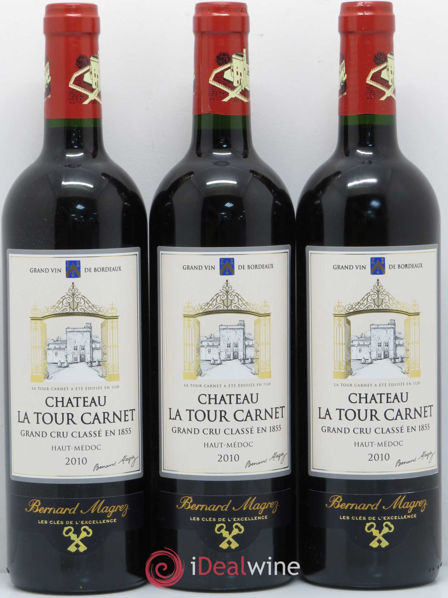 Château la Tour Carnet 4ème Grand Cru Classé 2010 - Lot de 12 bouteilles - 1
