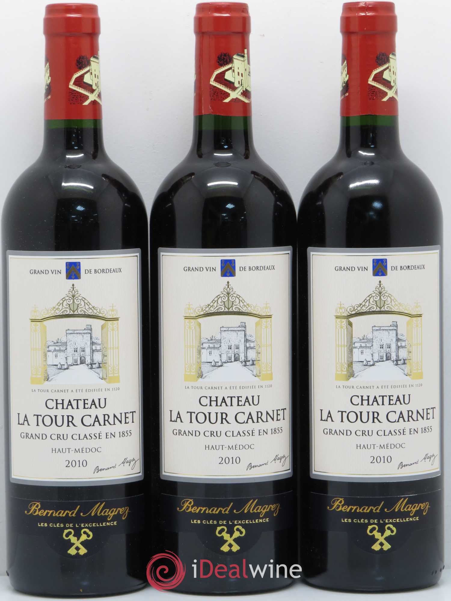 Château la Tour Carnet 4ème Grand Cru Classé 2010 - Lot de 12 bouteilles - 2