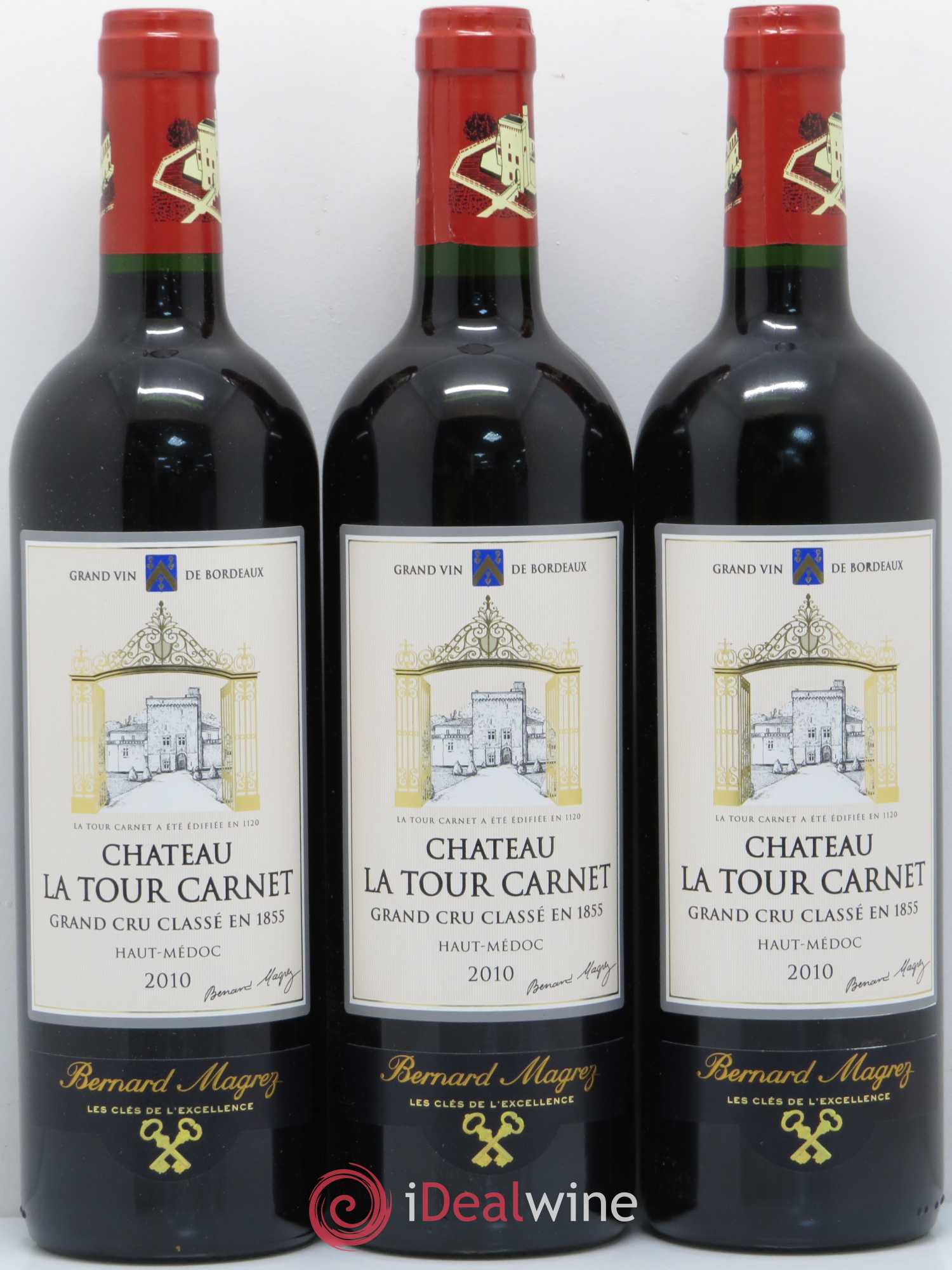 Château la Tour Carnet 4ème Grand Cru Classé 2010 - Lot de 12 bouteilles - 4