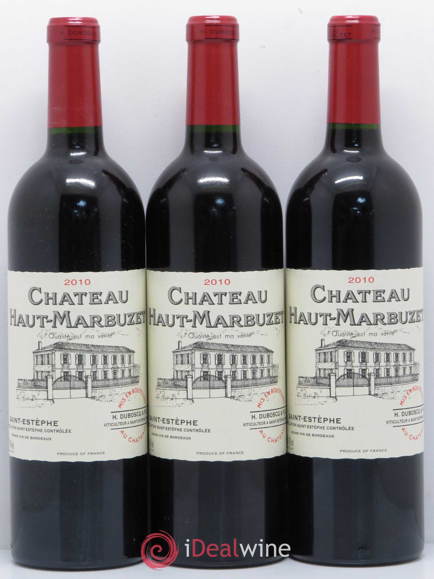 Château Haut Marbuzet 2010 - Lot de 12 bouteilles - 1