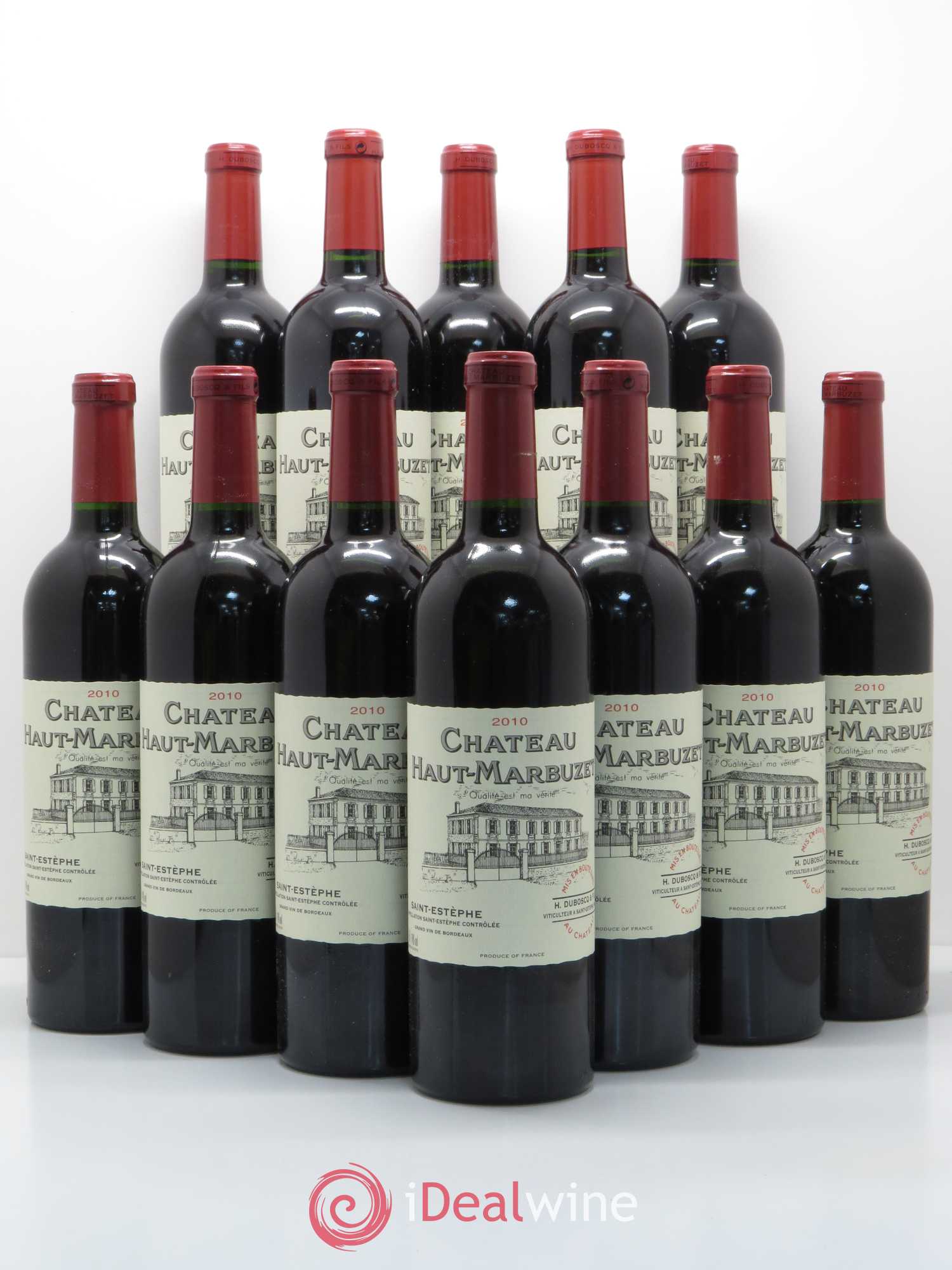 Château Haut Marbuzet 2010 - Lot de 12 bouteilles - 0