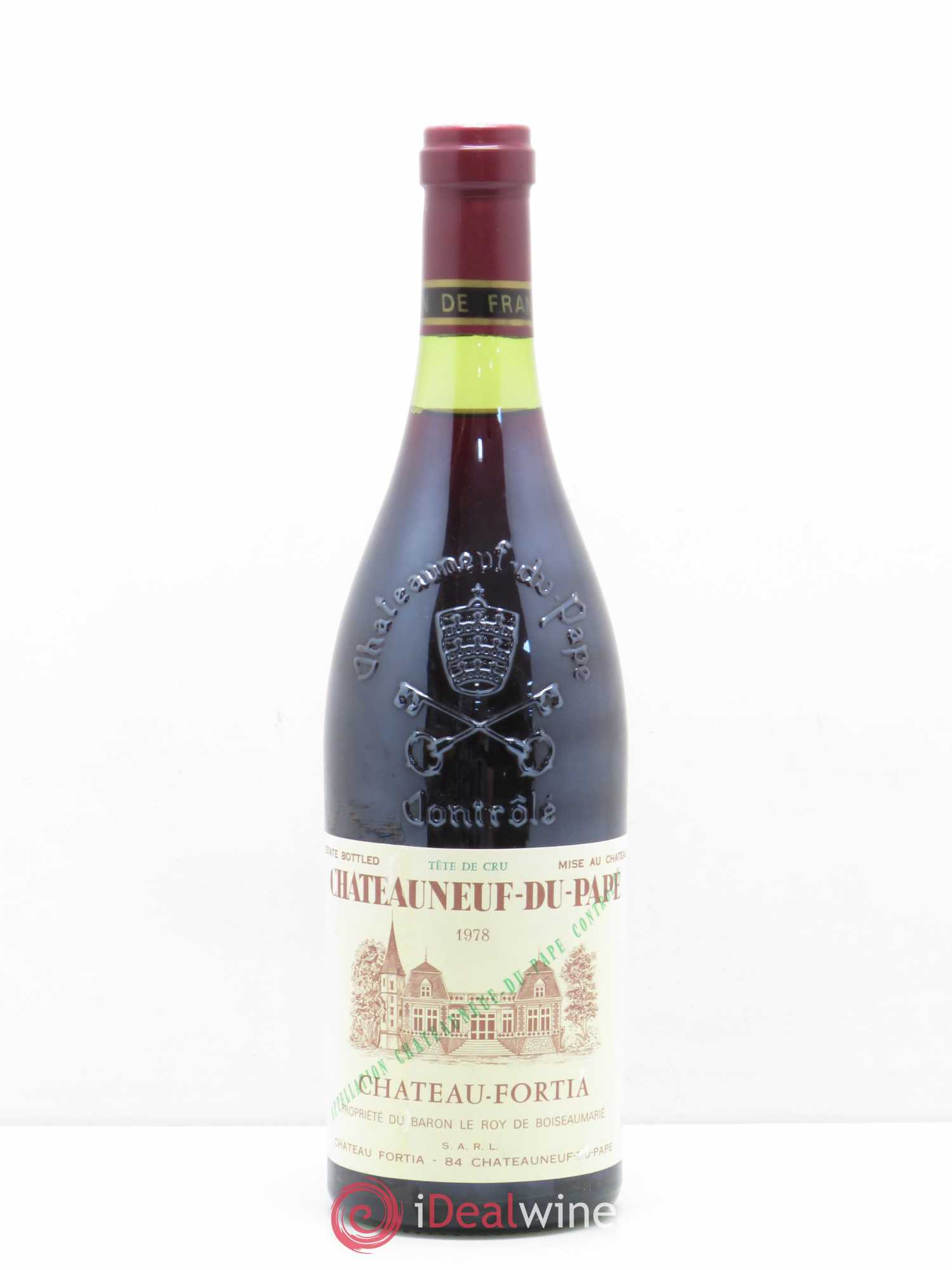 Châteauneuf-du-Pape Château Fortia Tête de cru 1978 - Posten von 1 Flasche - 0